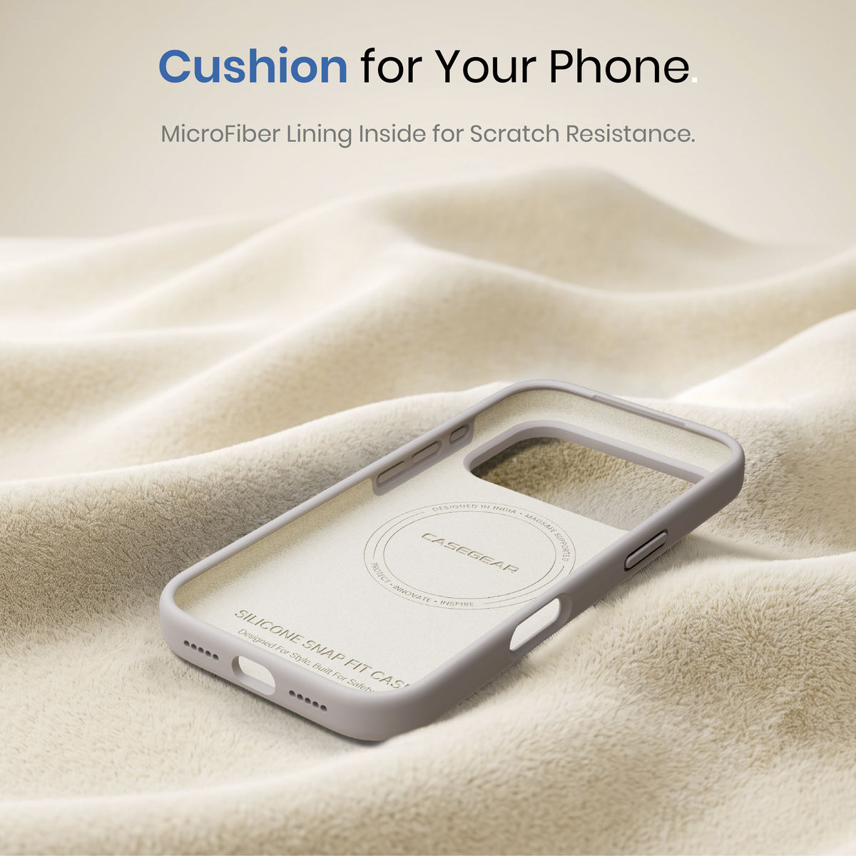 Silicone Snap Fit Case Cover For iPhone 18 Pro