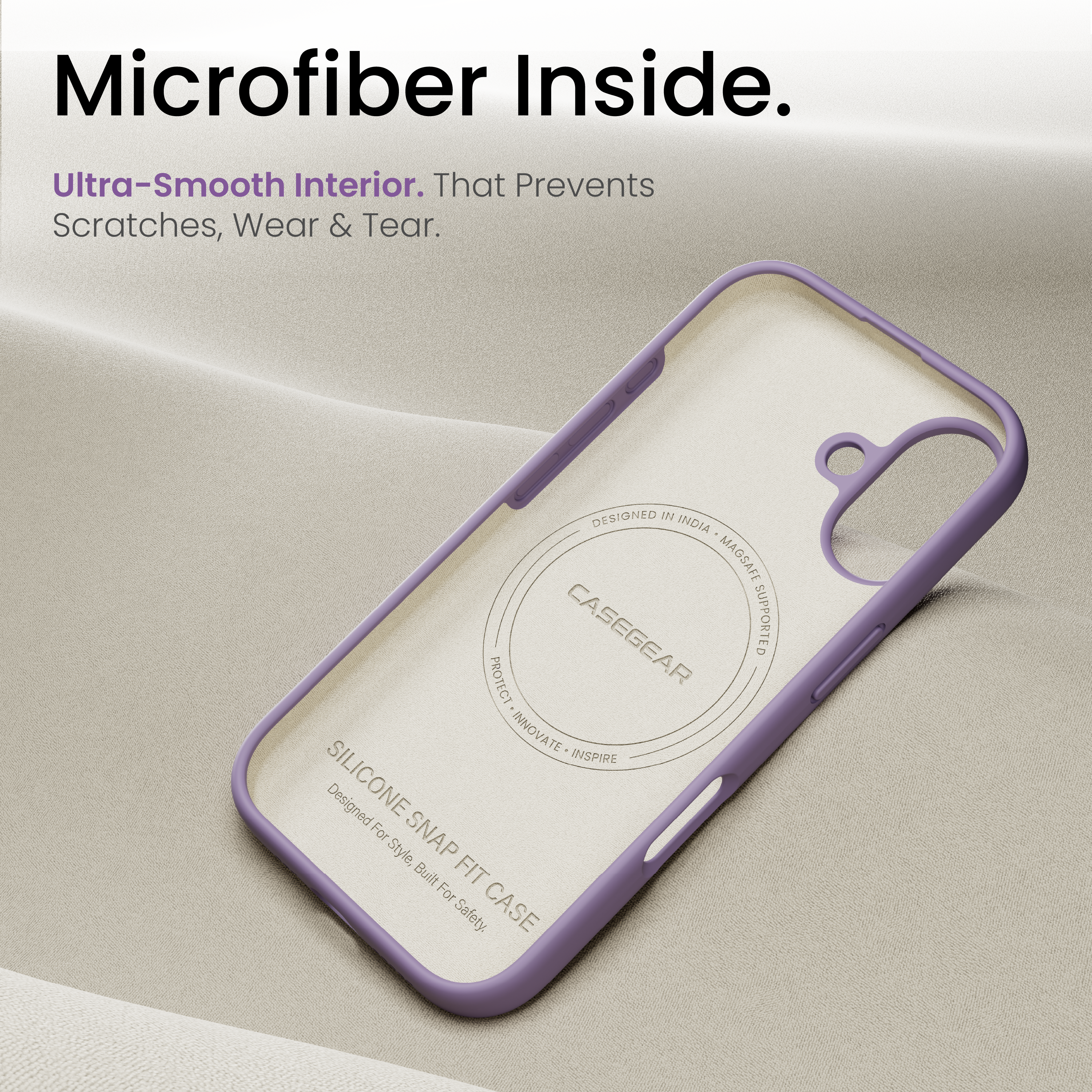 Silicone Snap Fit Case Cover For iPhone 17