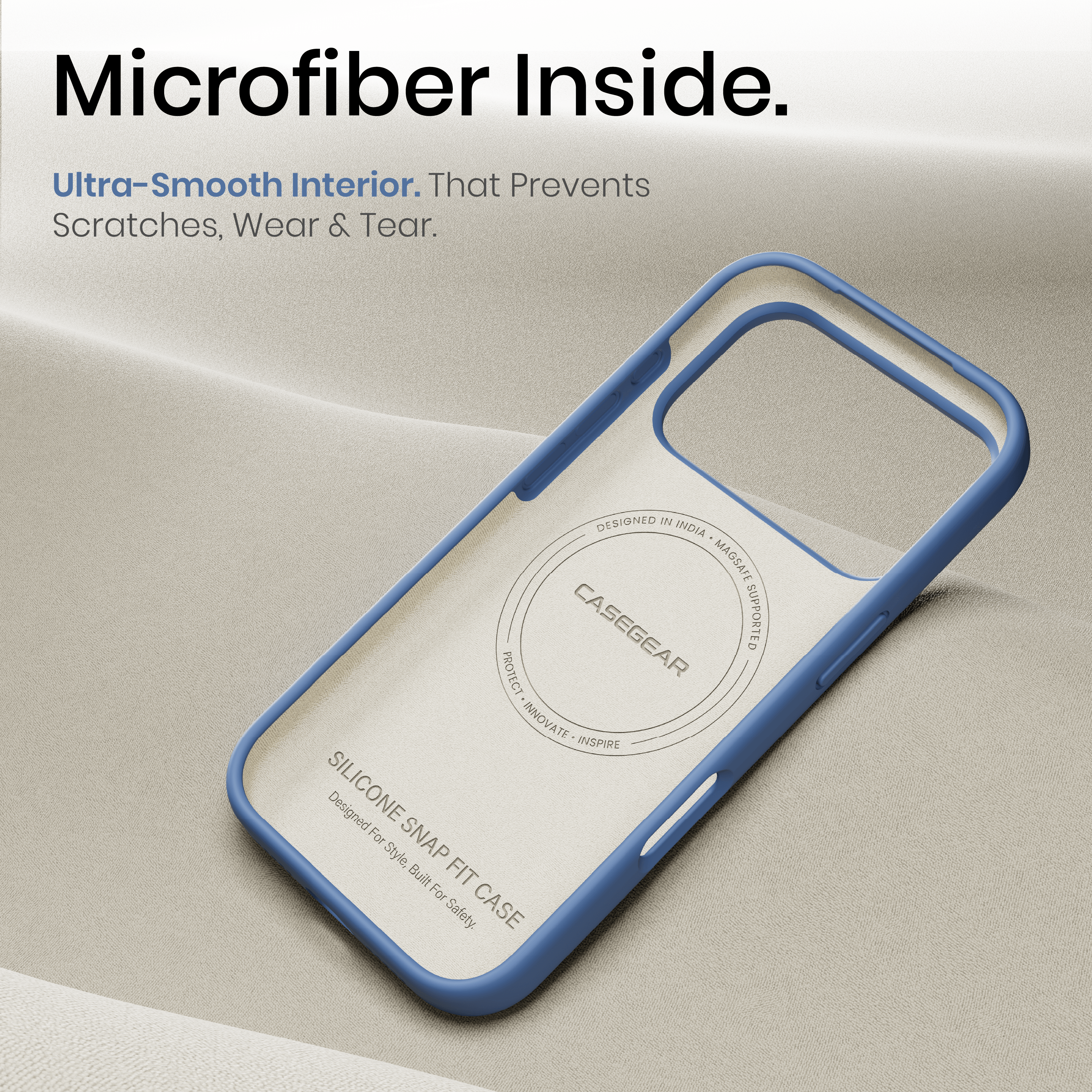 Silicone Snap Fit Case Cover For iPhone 17 Pro Max