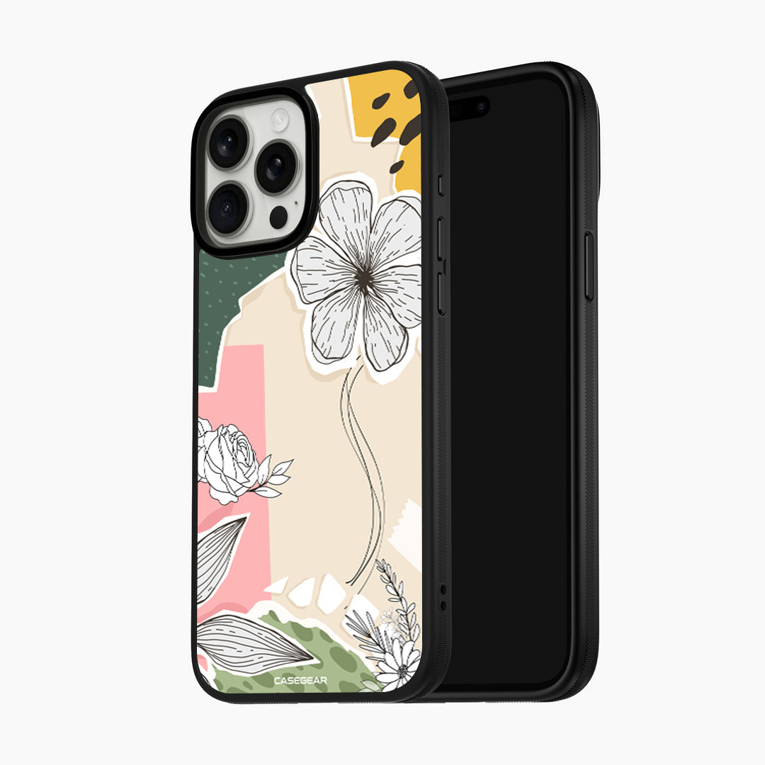 Paper Flower Case For iPhone 15 Pro Max