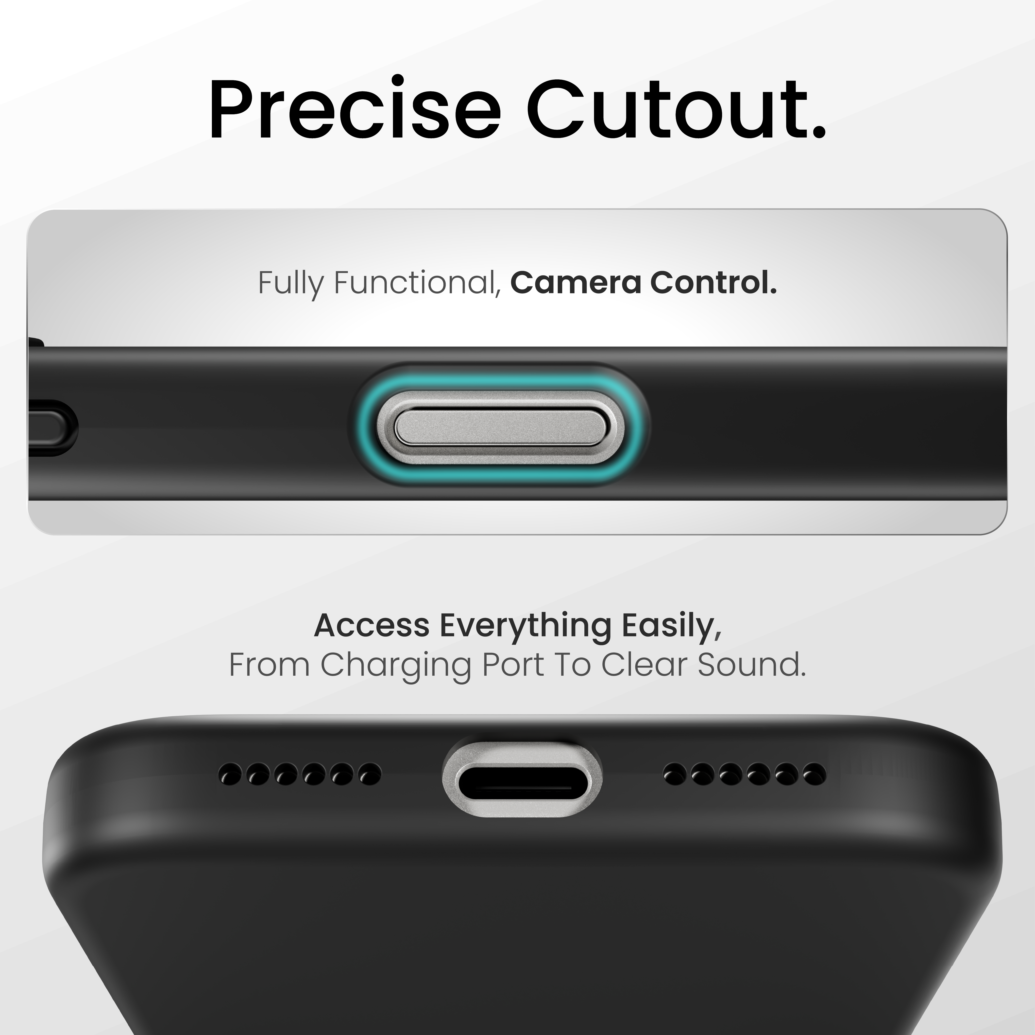 Silicone Snap Fit Case Cover For iPhone 17 Pro Max