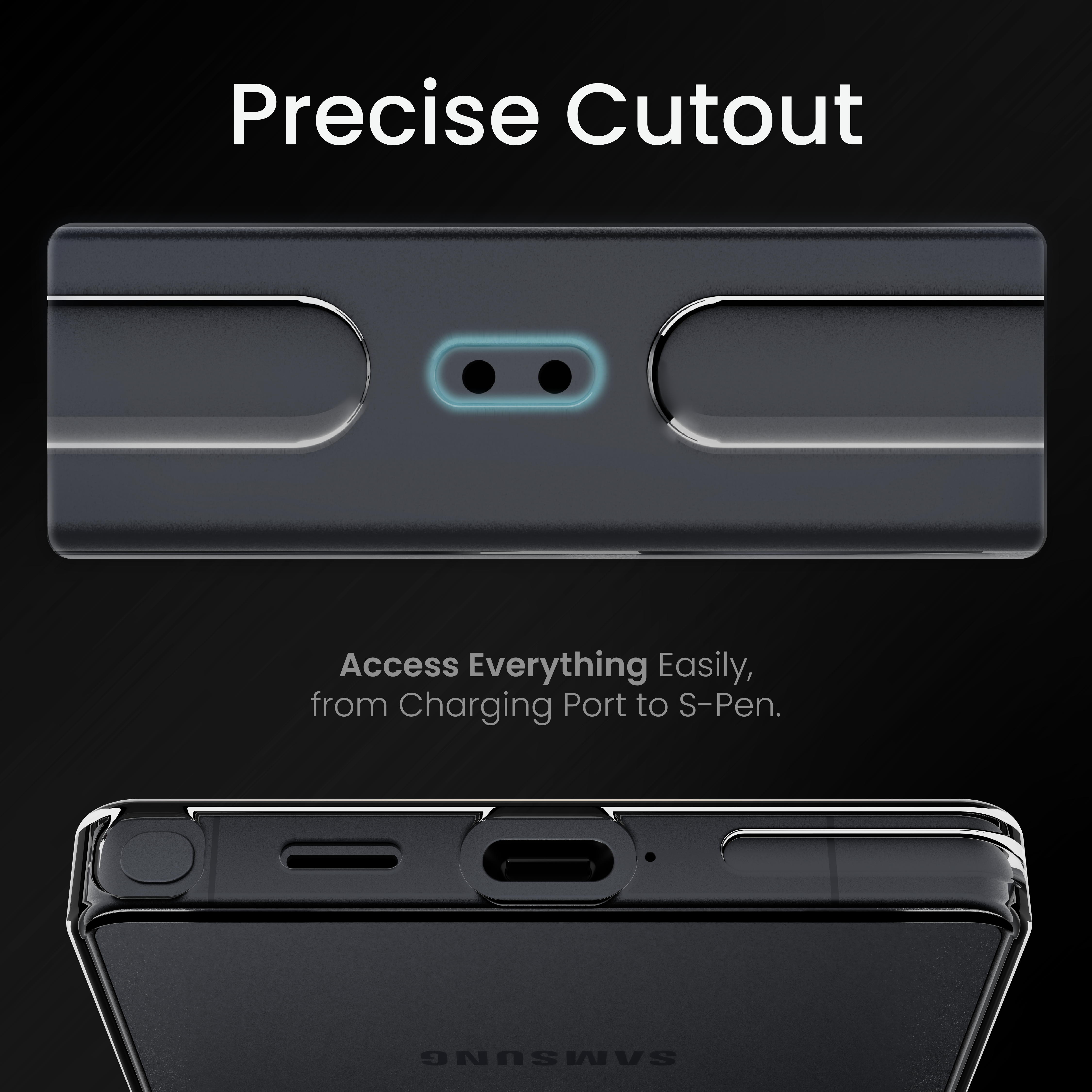 Super Crystal Case Cover For Samsung S25 Ultra