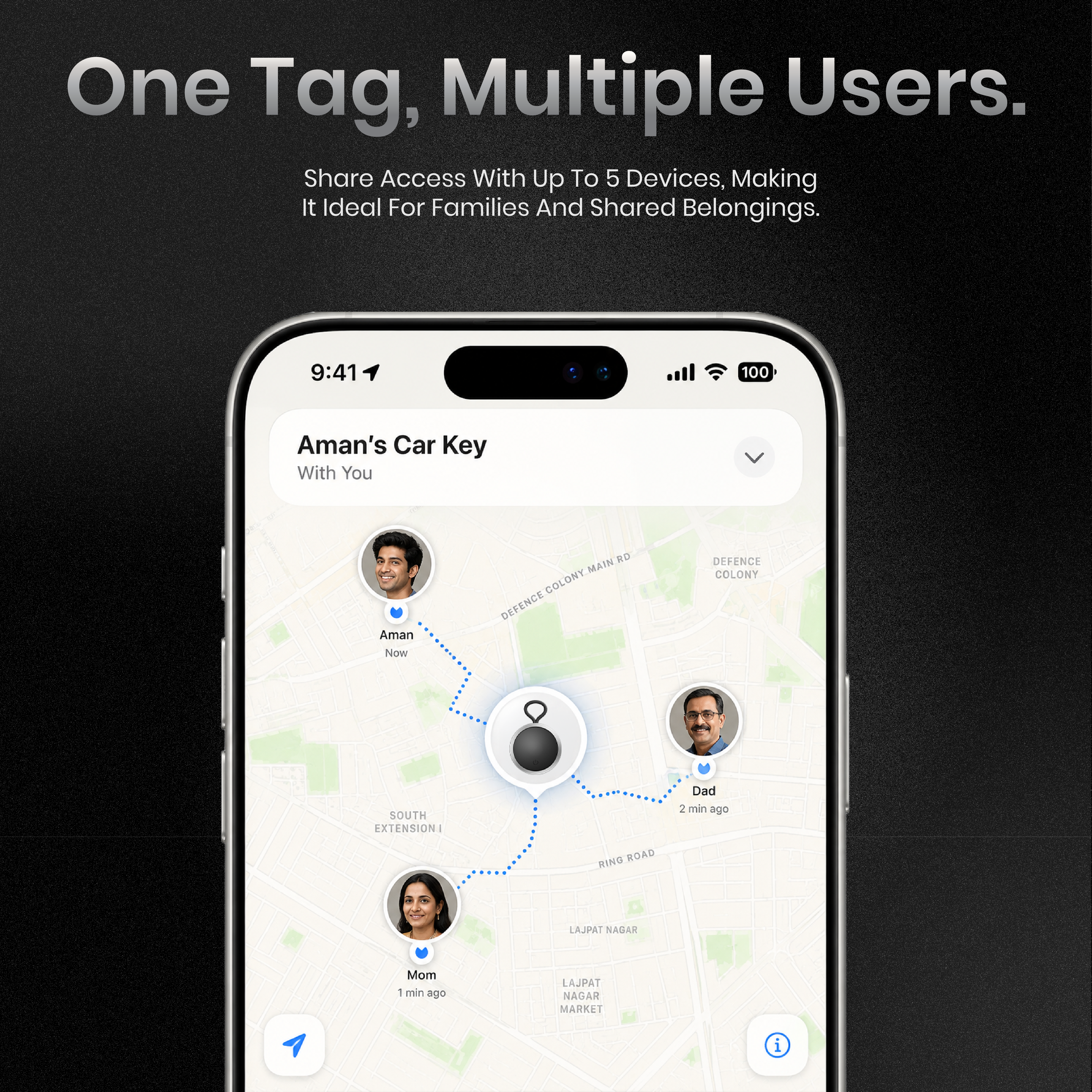 Atlas Universal Smart Tracker For Both IOS & Android