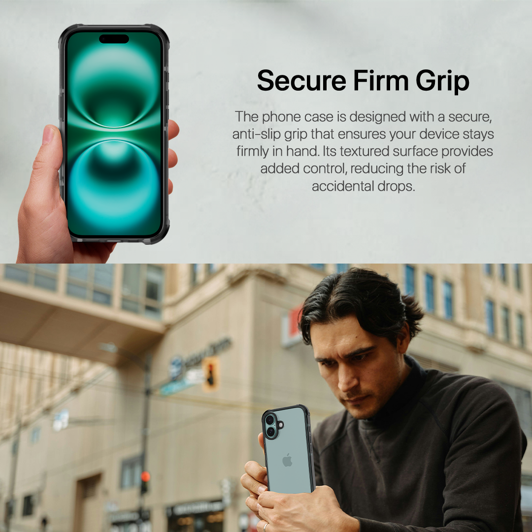 Grip Armour Case Cover For iPhone 16