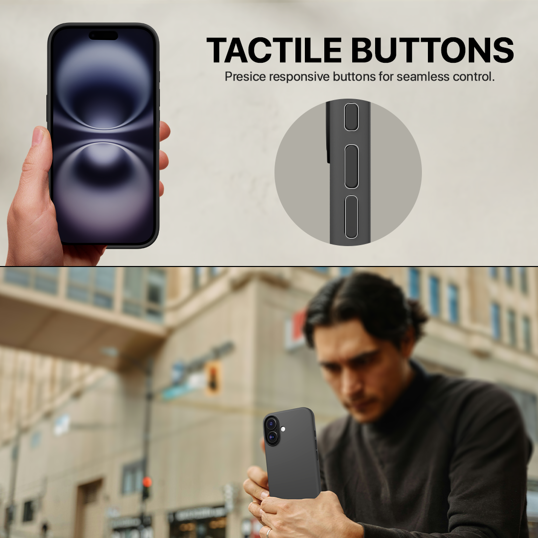 Silicone Snap Fit Case Cover For iPhone 16 Plus