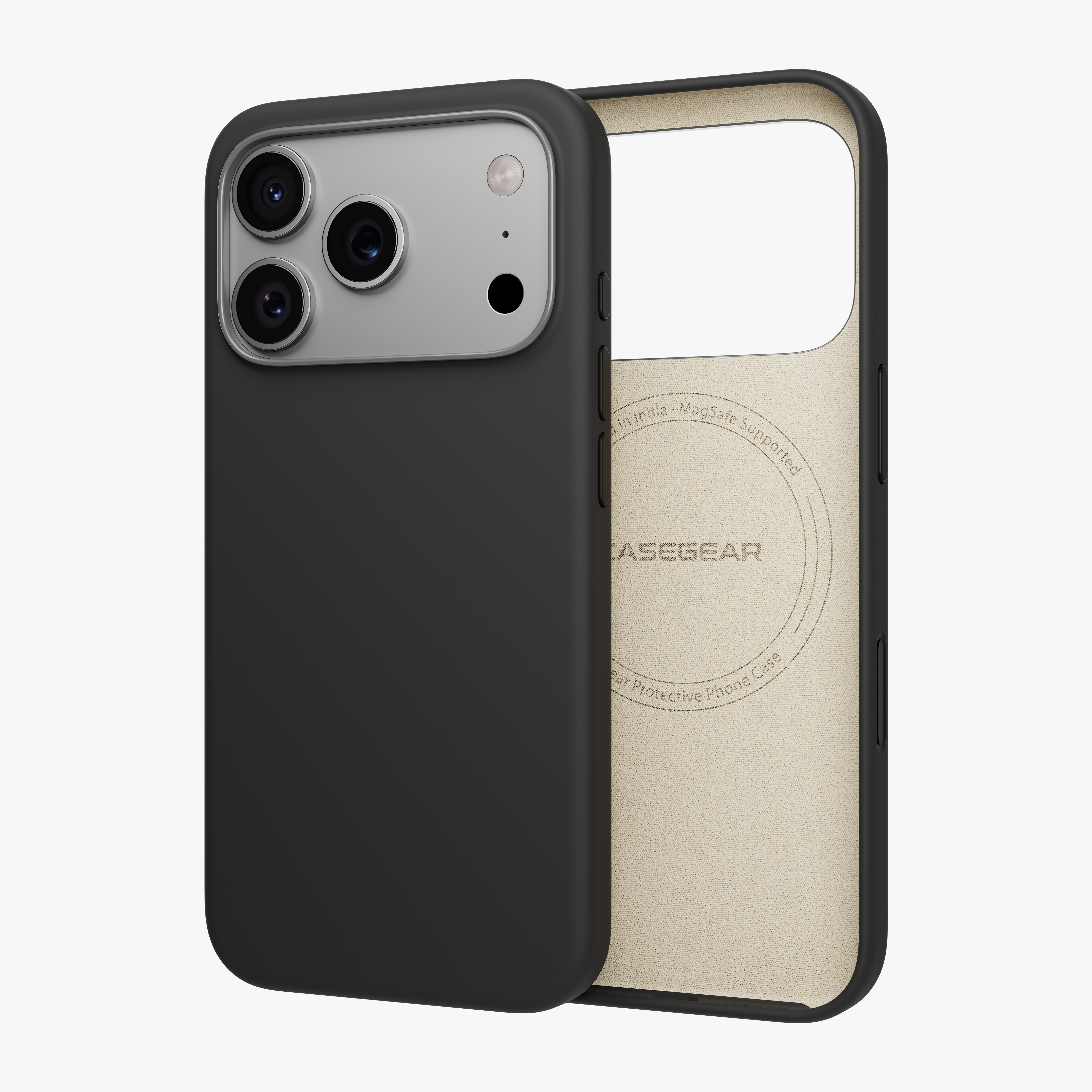 Silicone Snap Fit Case Cover For iPhone 17 Pro