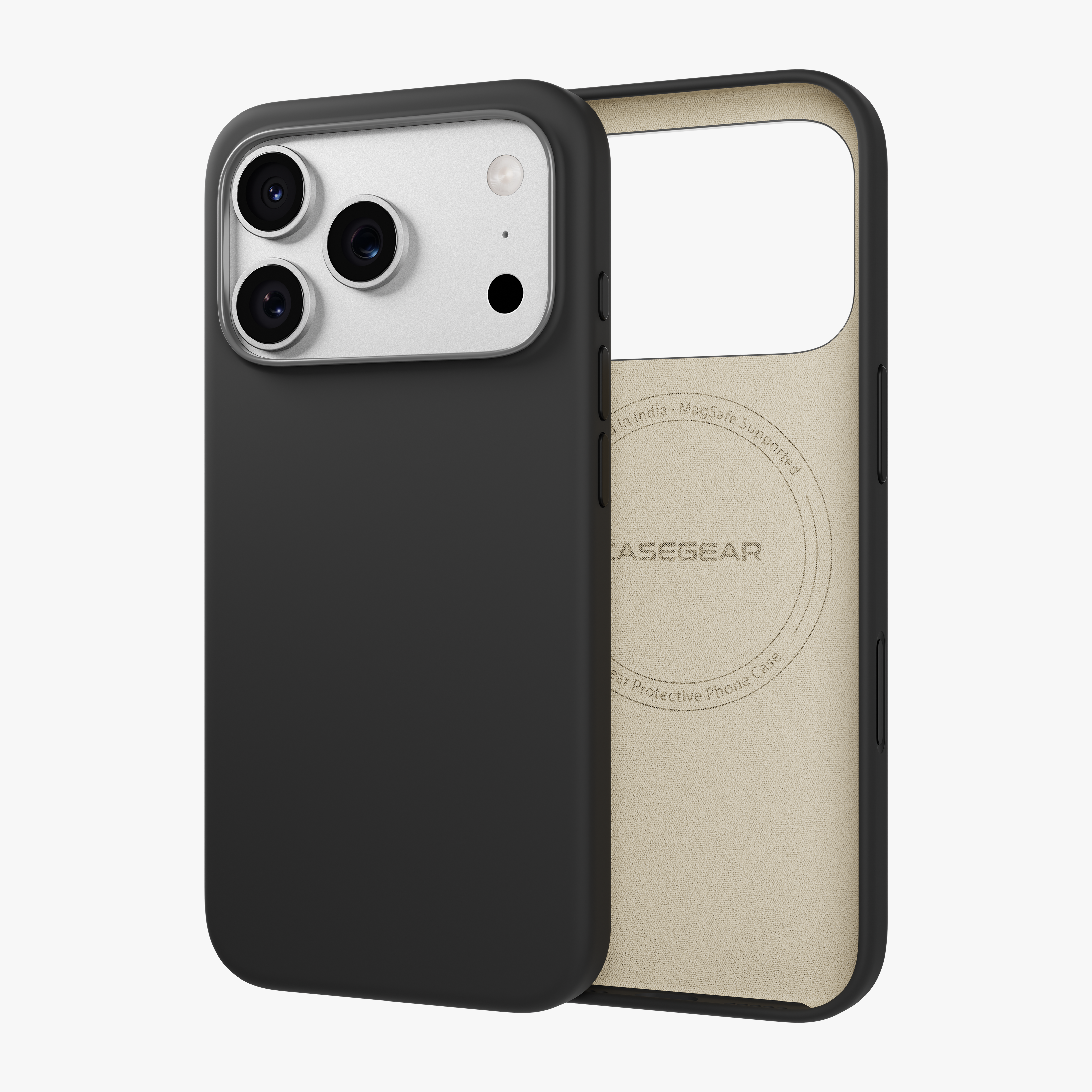 Silicone Snap Fit Case Cover For iPhone 17 Pro