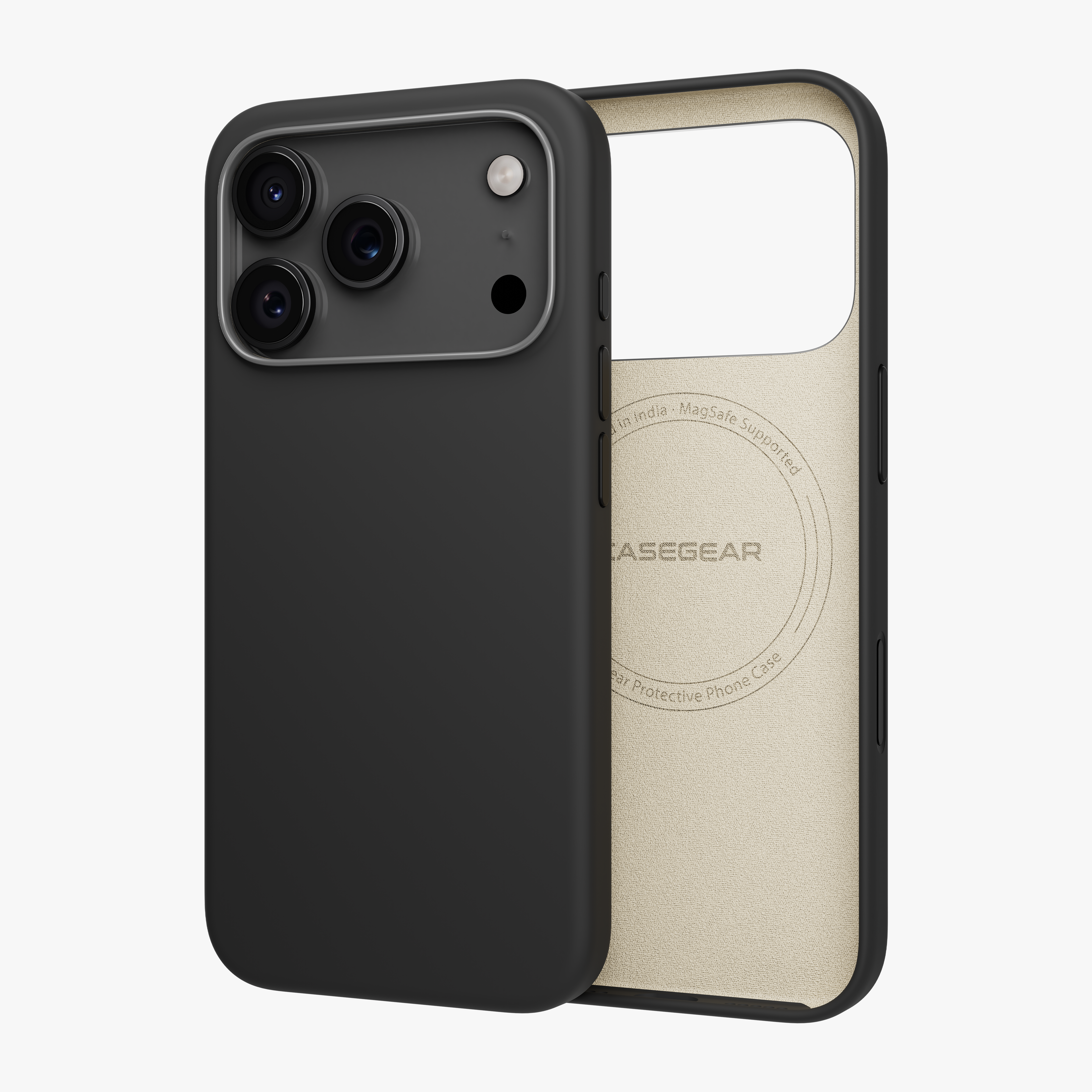 Silicone Snap Fit Case Cover For iPhone 17 Pro