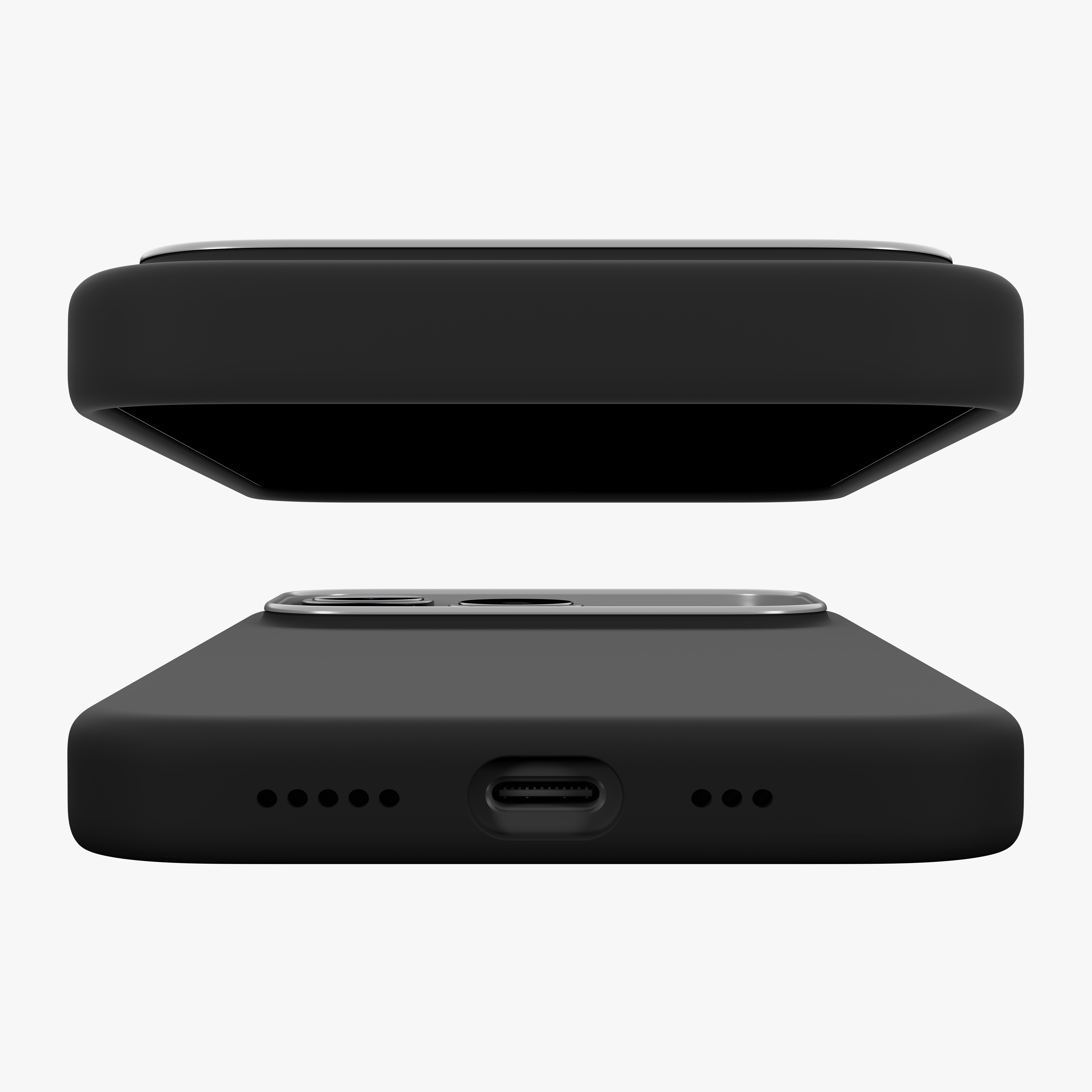 Silicone Snap Fit Case Cover For iPhone 17 Pro