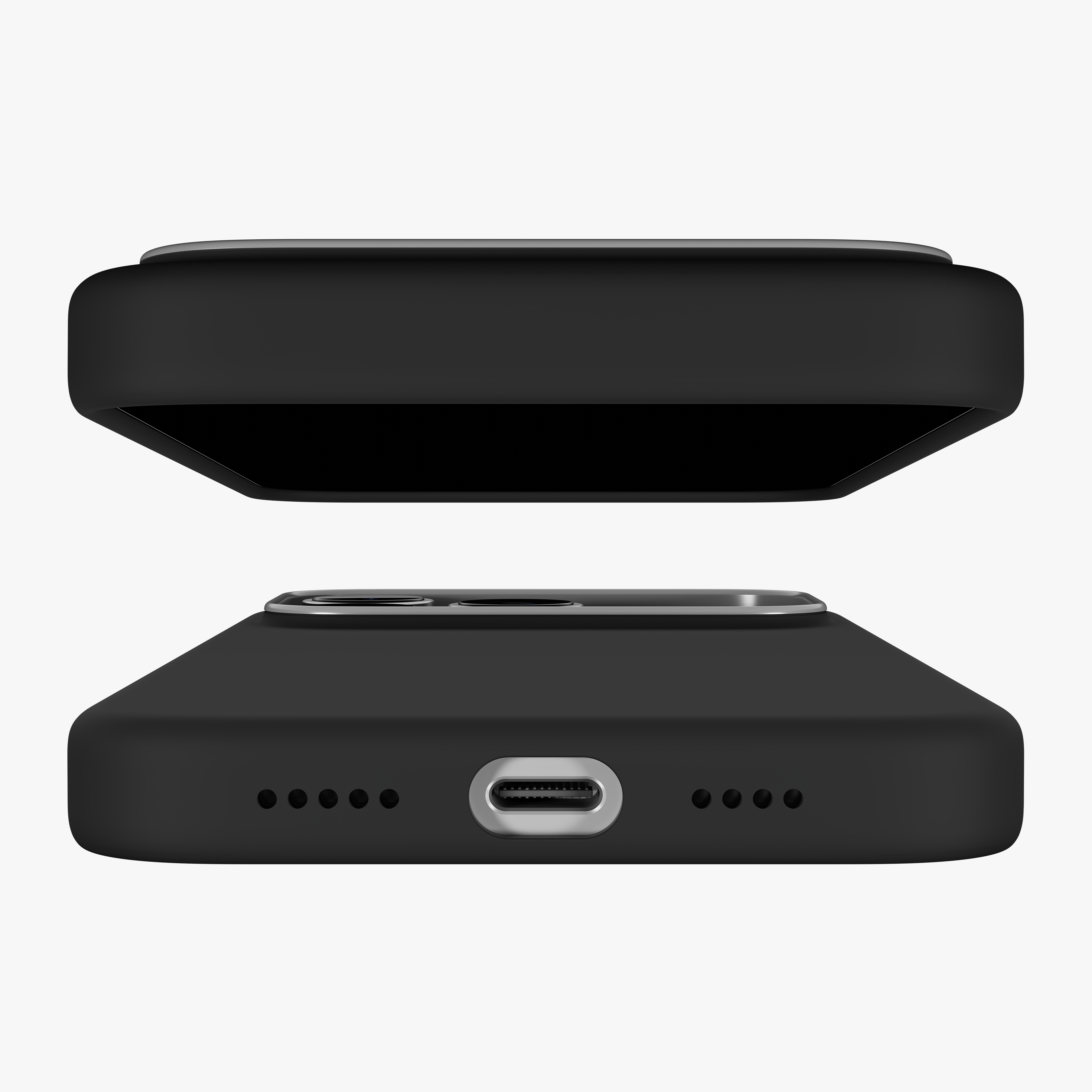 Silicone Snap Fit Case Cover For iPhone 17 Pro