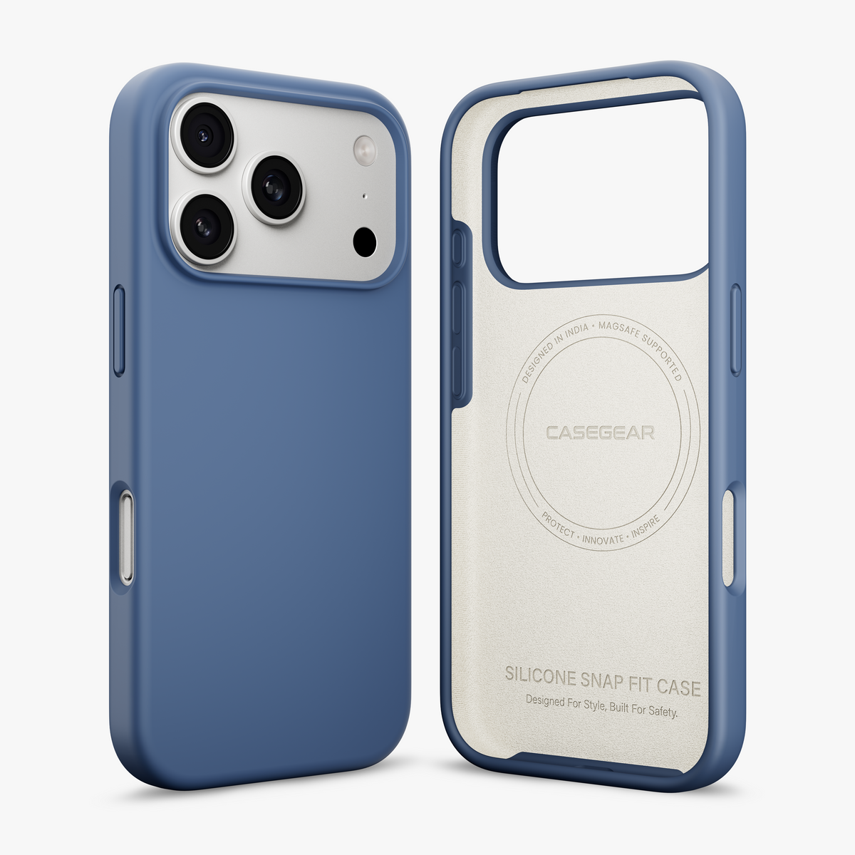 Silicone Snap Fit Case Cover For iPhone 18 Pro