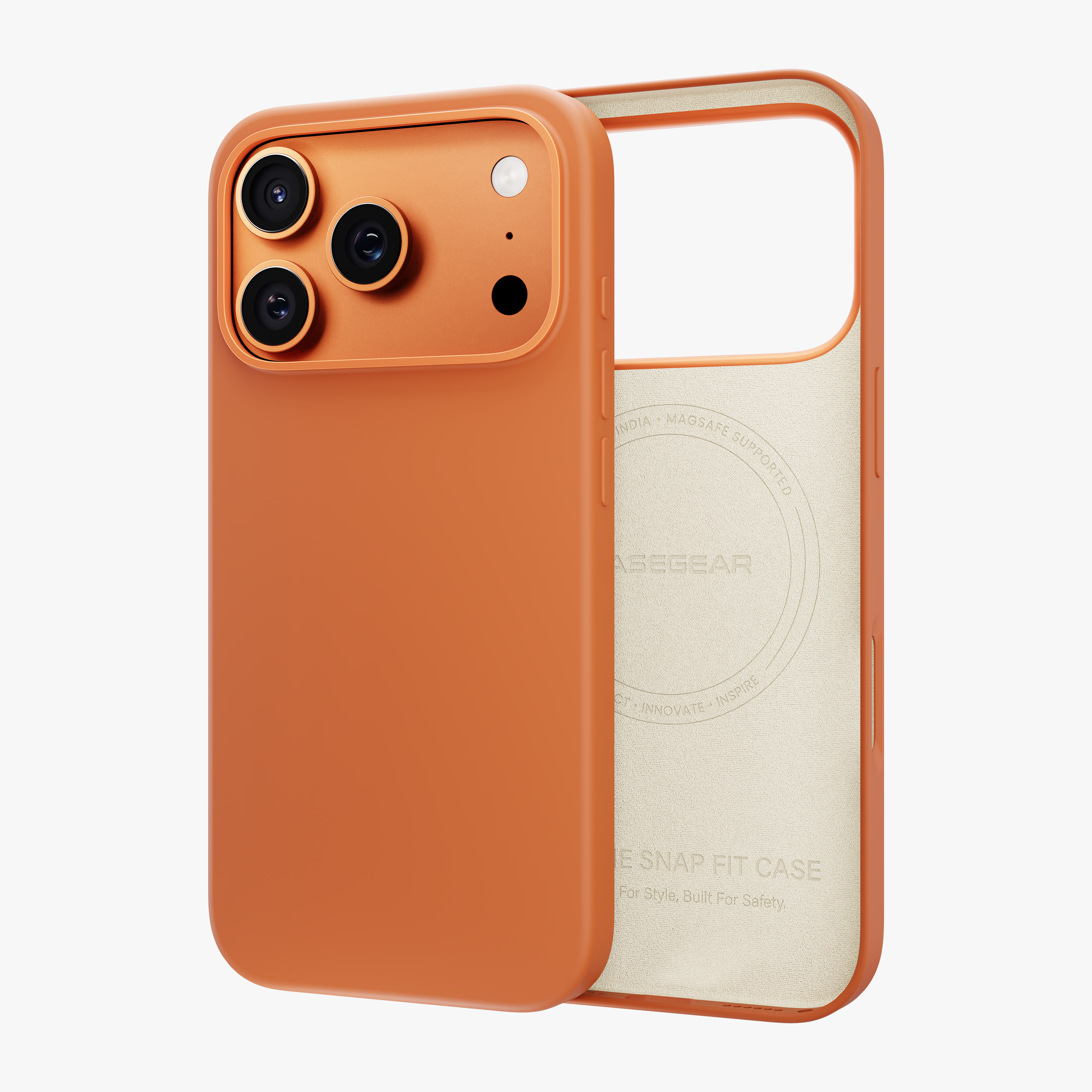 Silicone Snap Fit Case Cover For iPhone 17 Pro Max