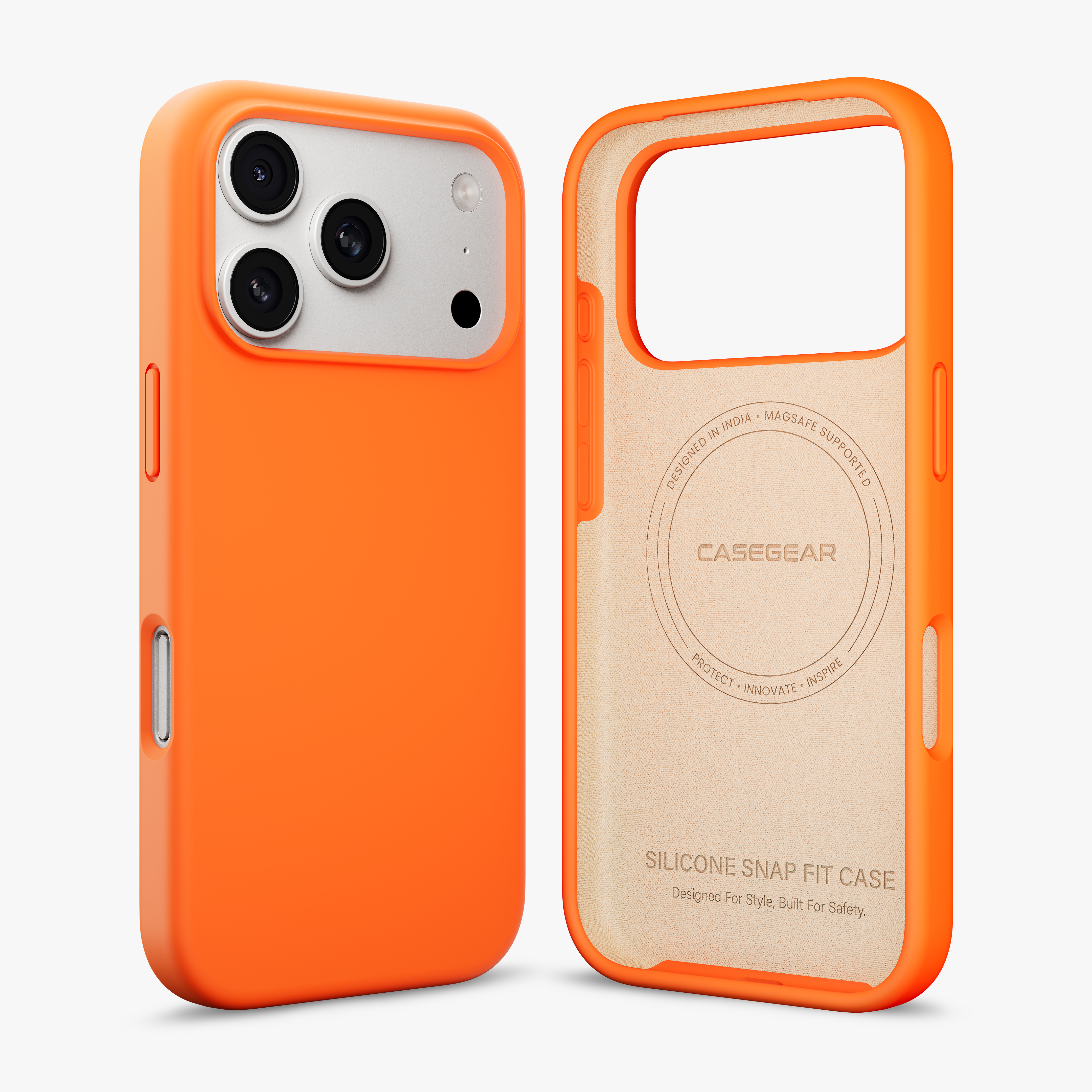 Silicone Snap Fit Case Cover For iPhone 17 Pro Max