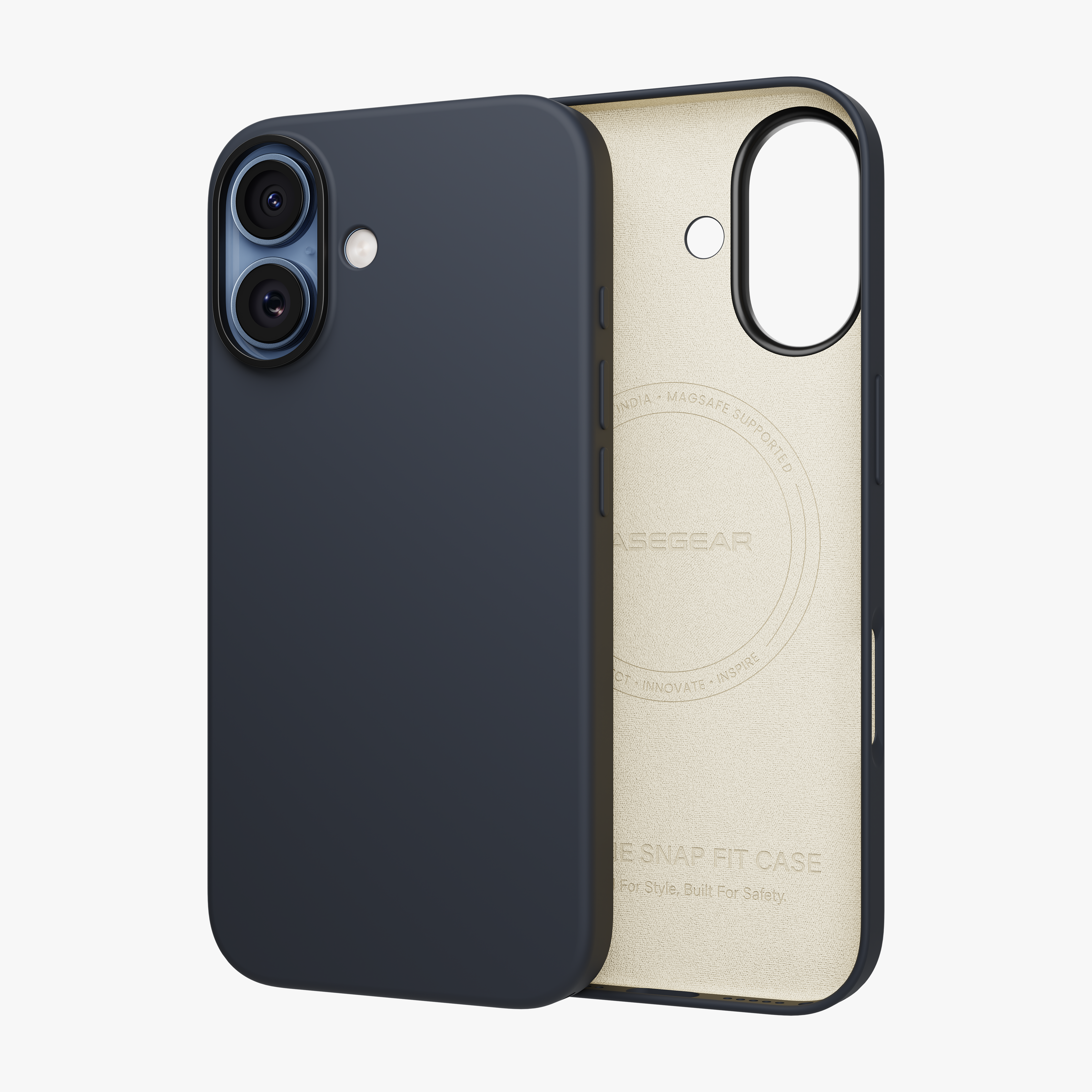 Silicone Snap Fit Case Cover For iPhone 17