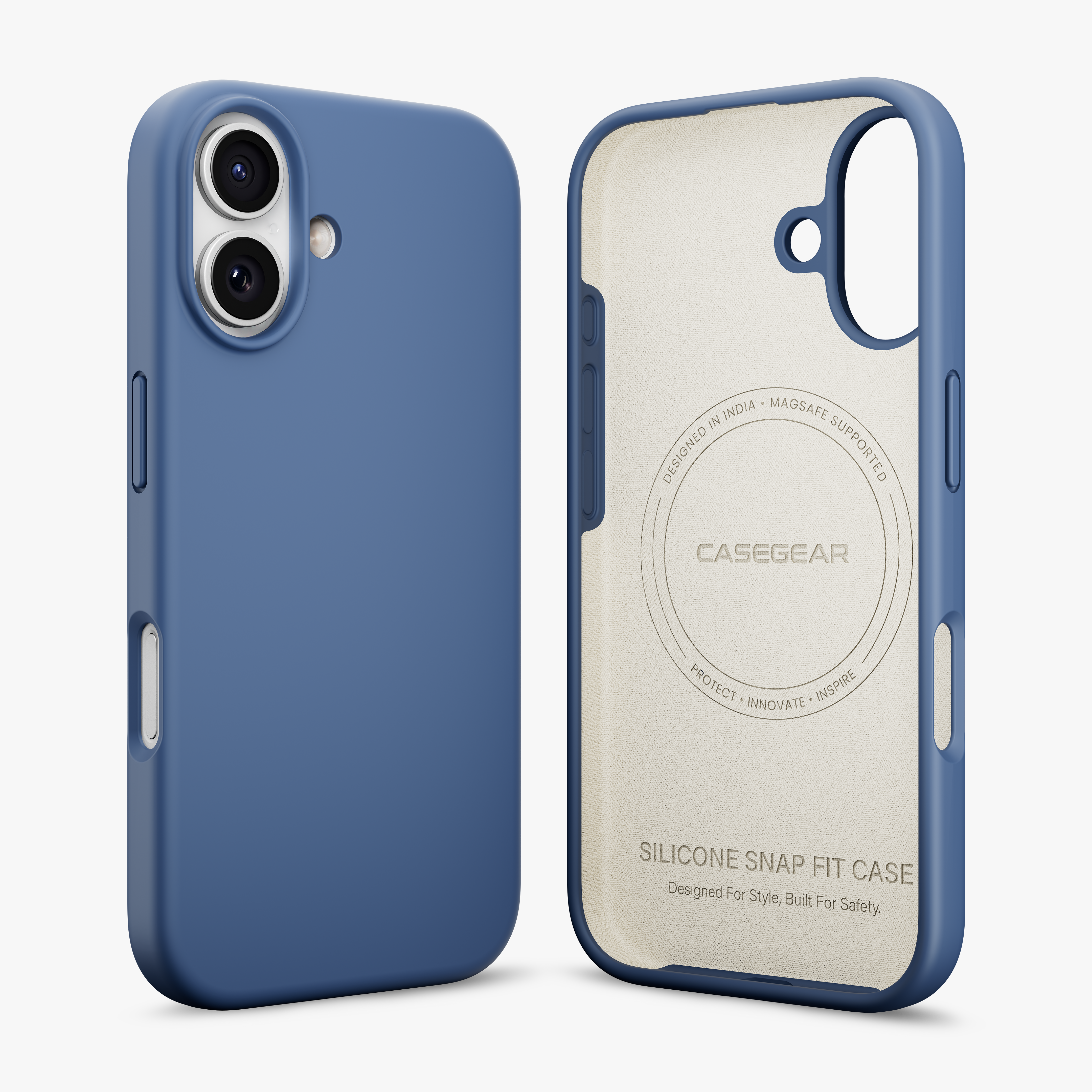 Silicone Snap Fit Case Cover For iPhone 17
