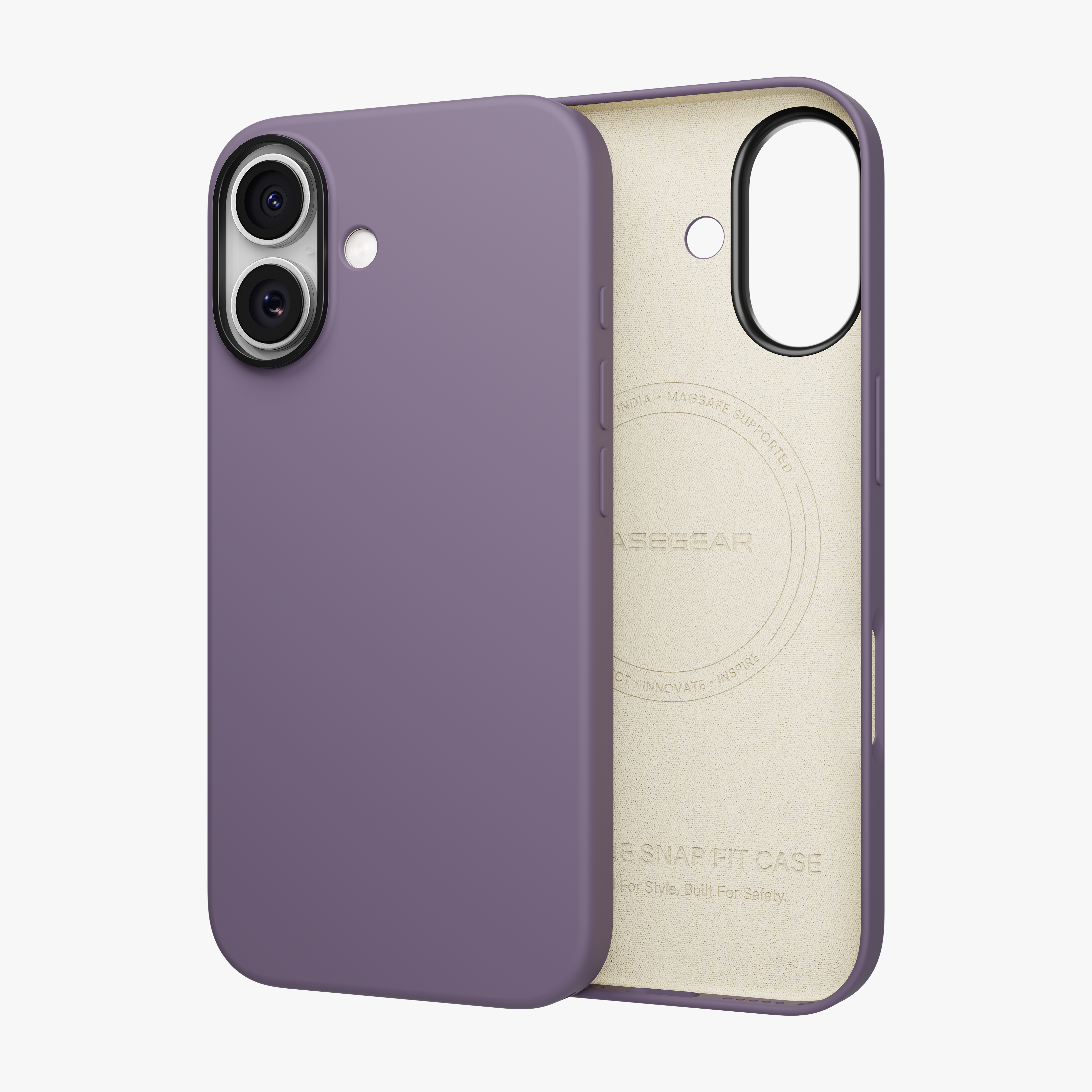 Silicone Snap Fit Case Cover For iPhone 17