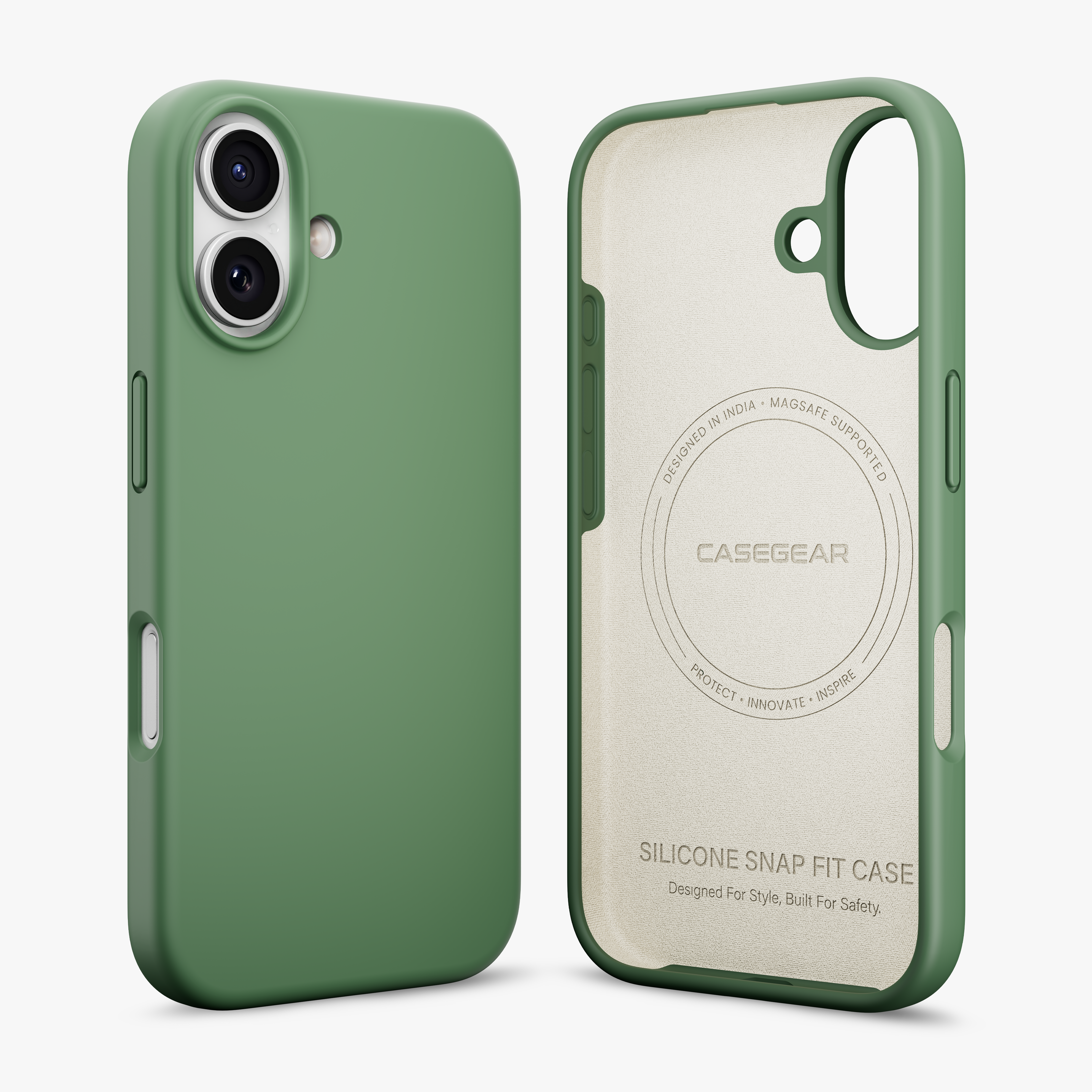Silicone Snap Fit Case Cover For iPhone 17