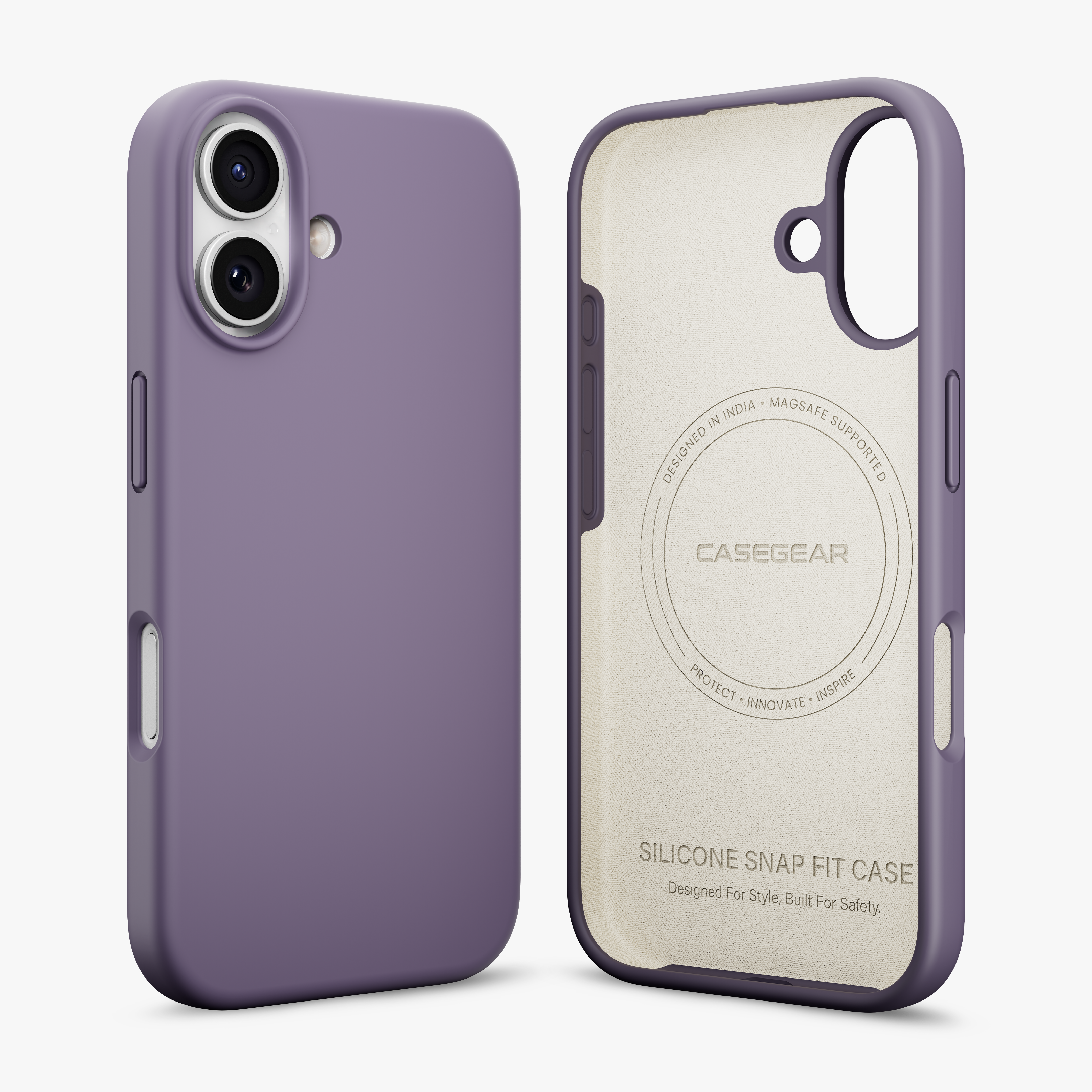 Silicone Snap Fit Case Cover For iPhone 17