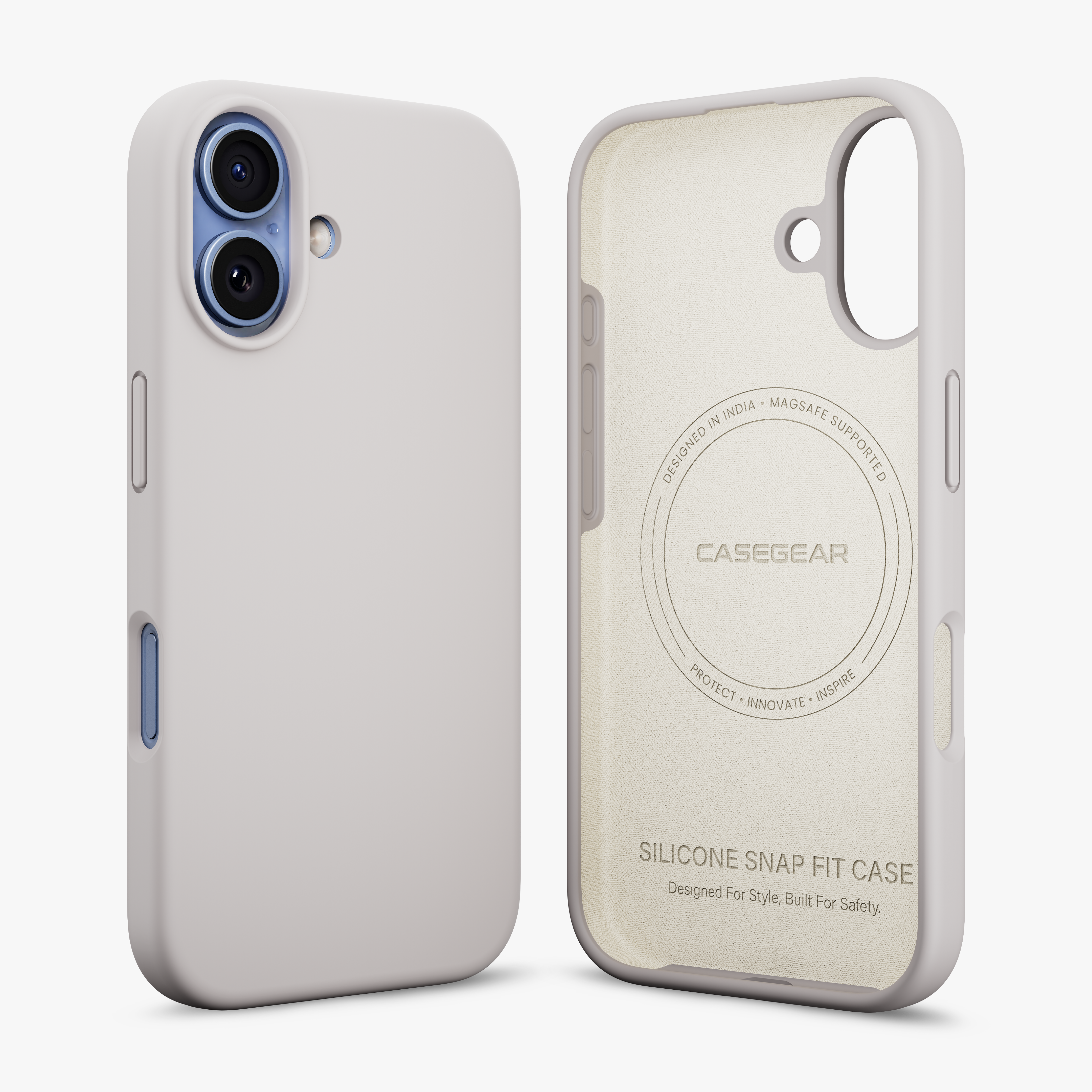 Silicone Snap Fit Case Cover For iPhone 17