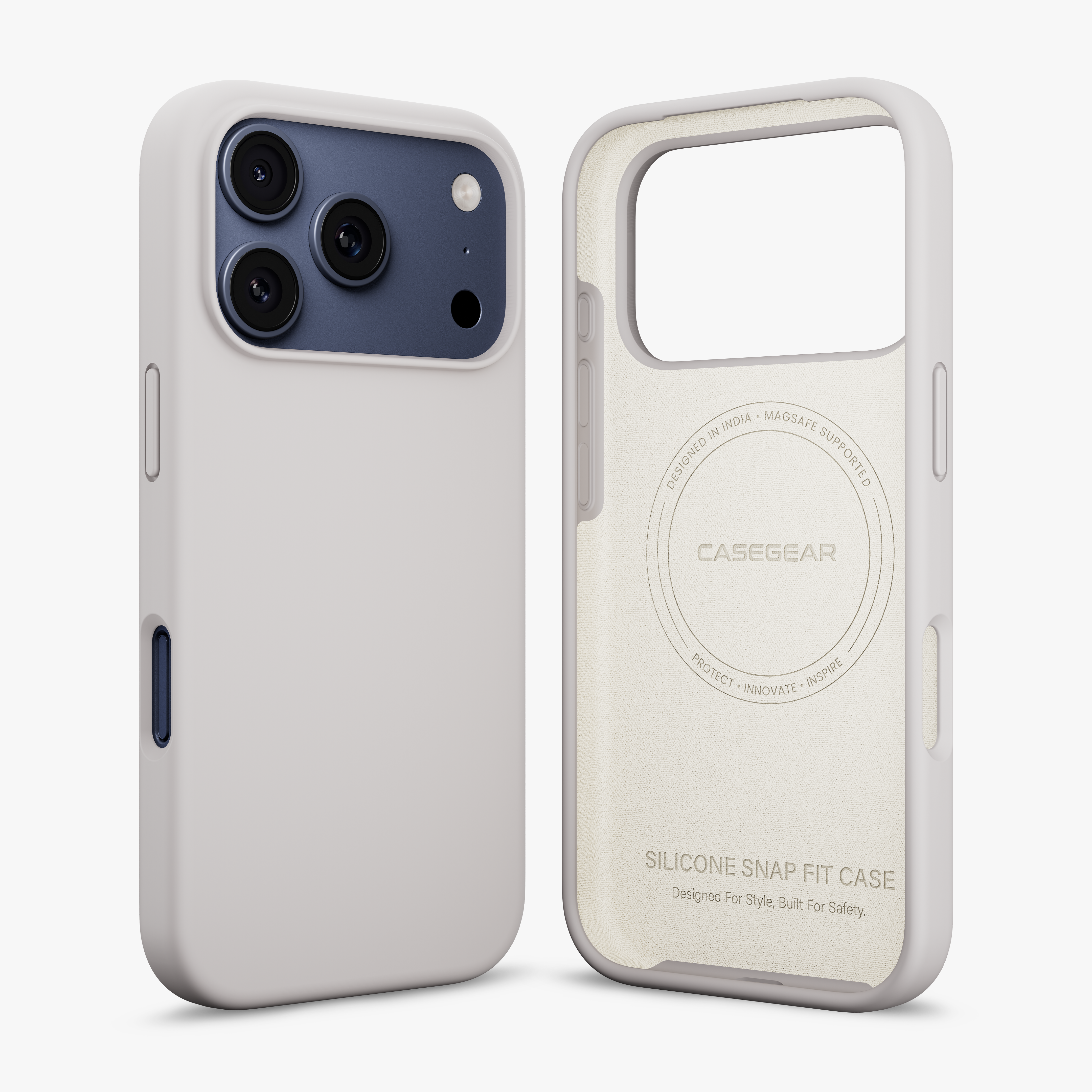 Silicone Snap Fit Case Cover For iPhone 17 Pro Max