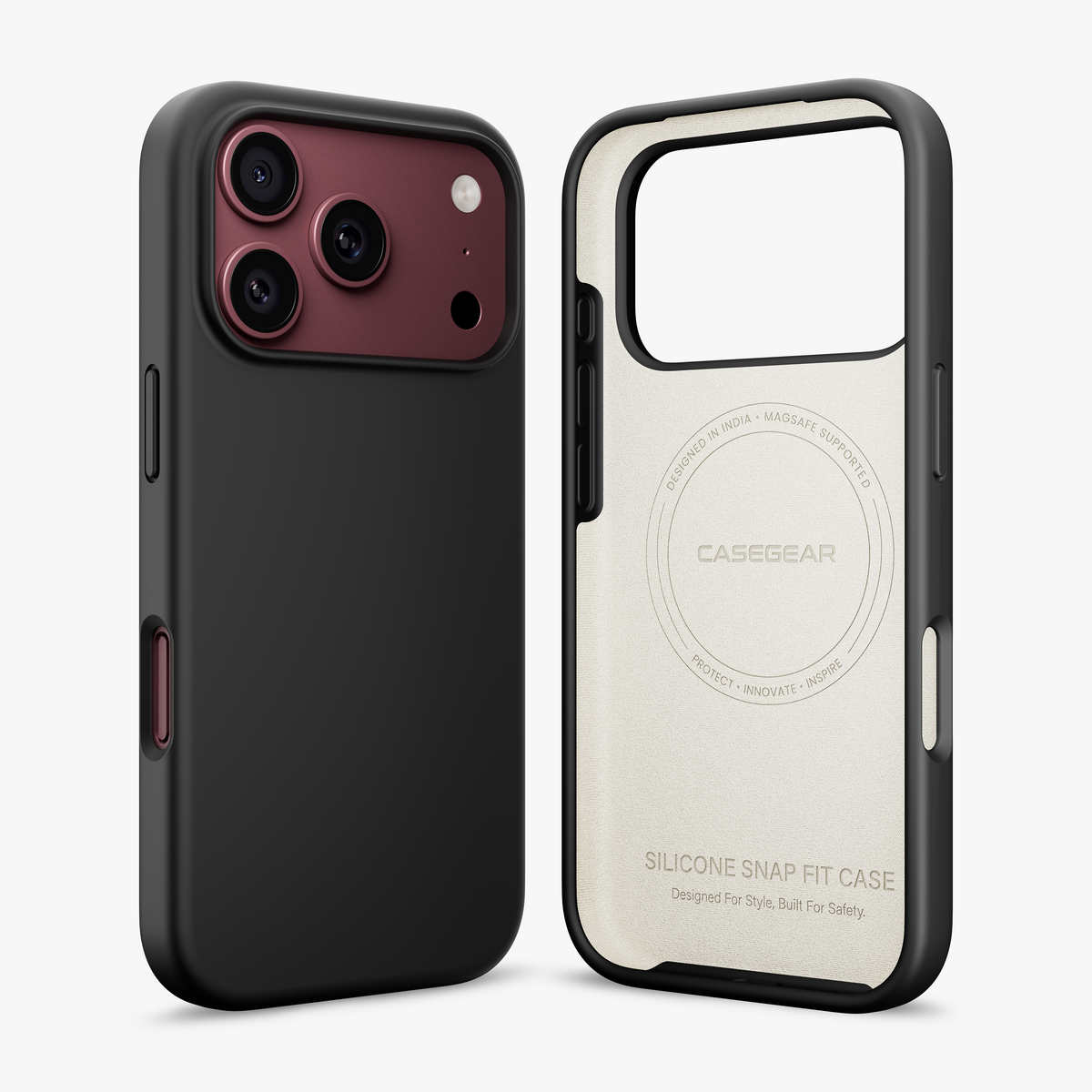 Silicone Snap Fit Case Cover For iPhone 18 Pro Max