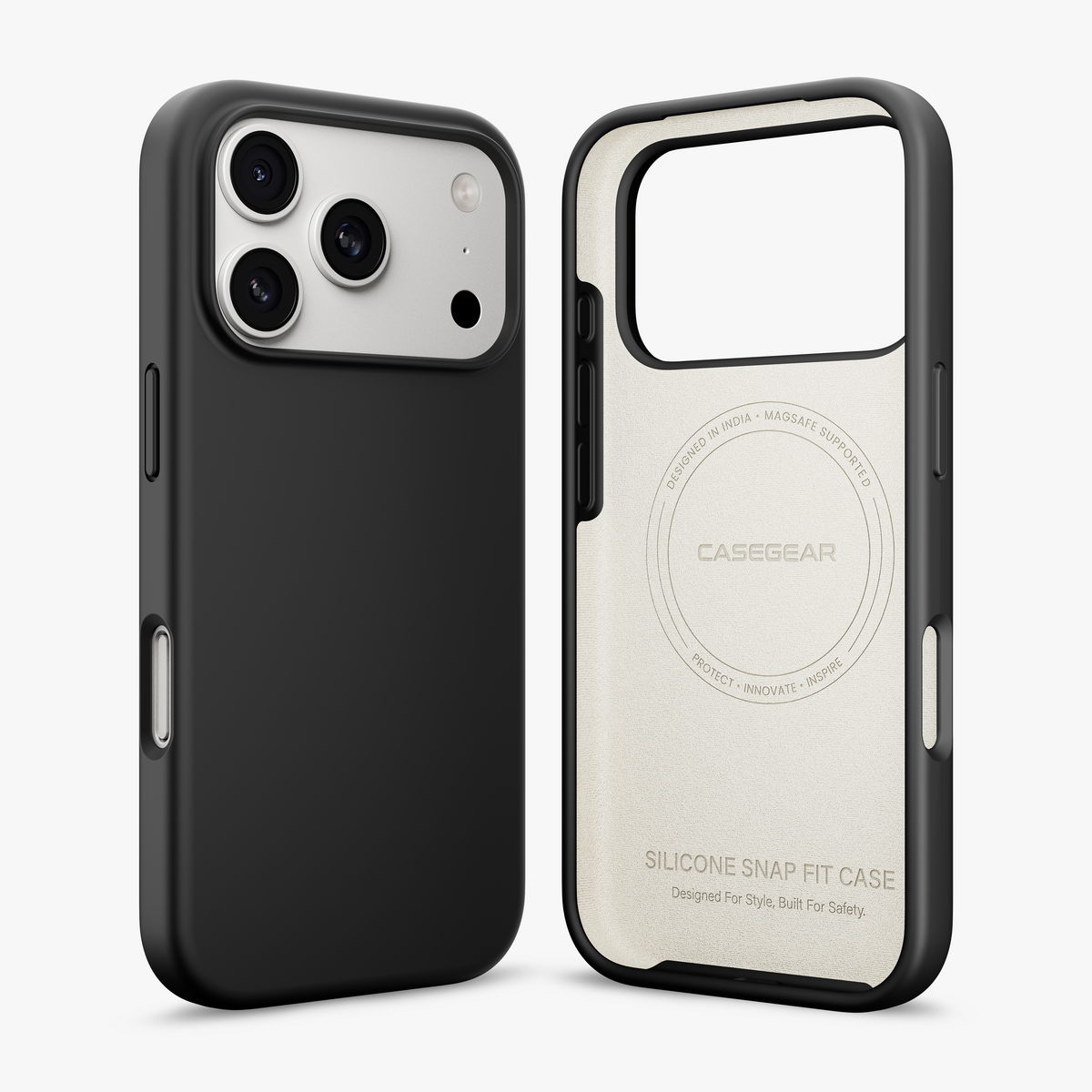 Silicone Snap Fit Case Cover For iPhone 18 Pro