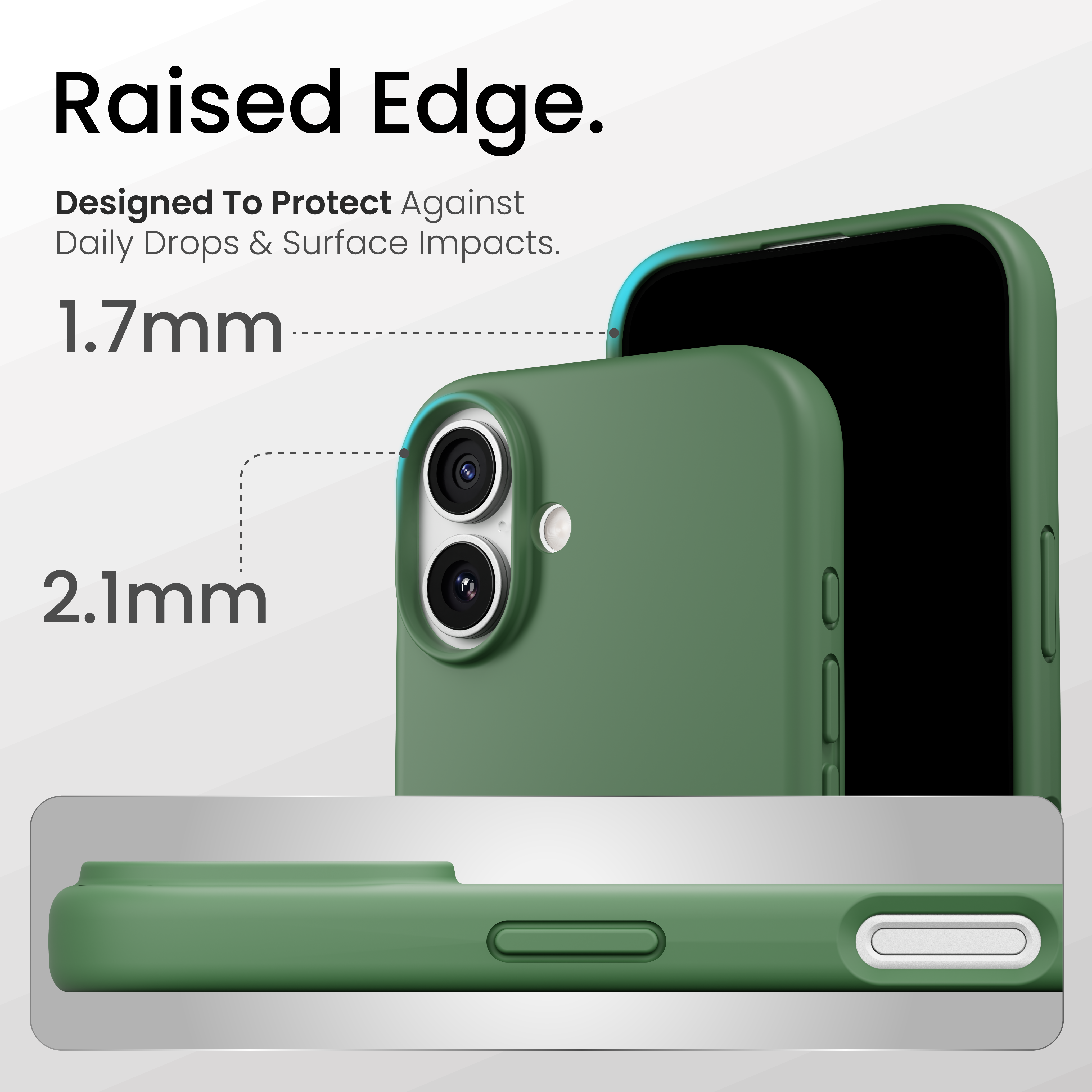 Silicone Snap Fit Case Cover For iPhone 17