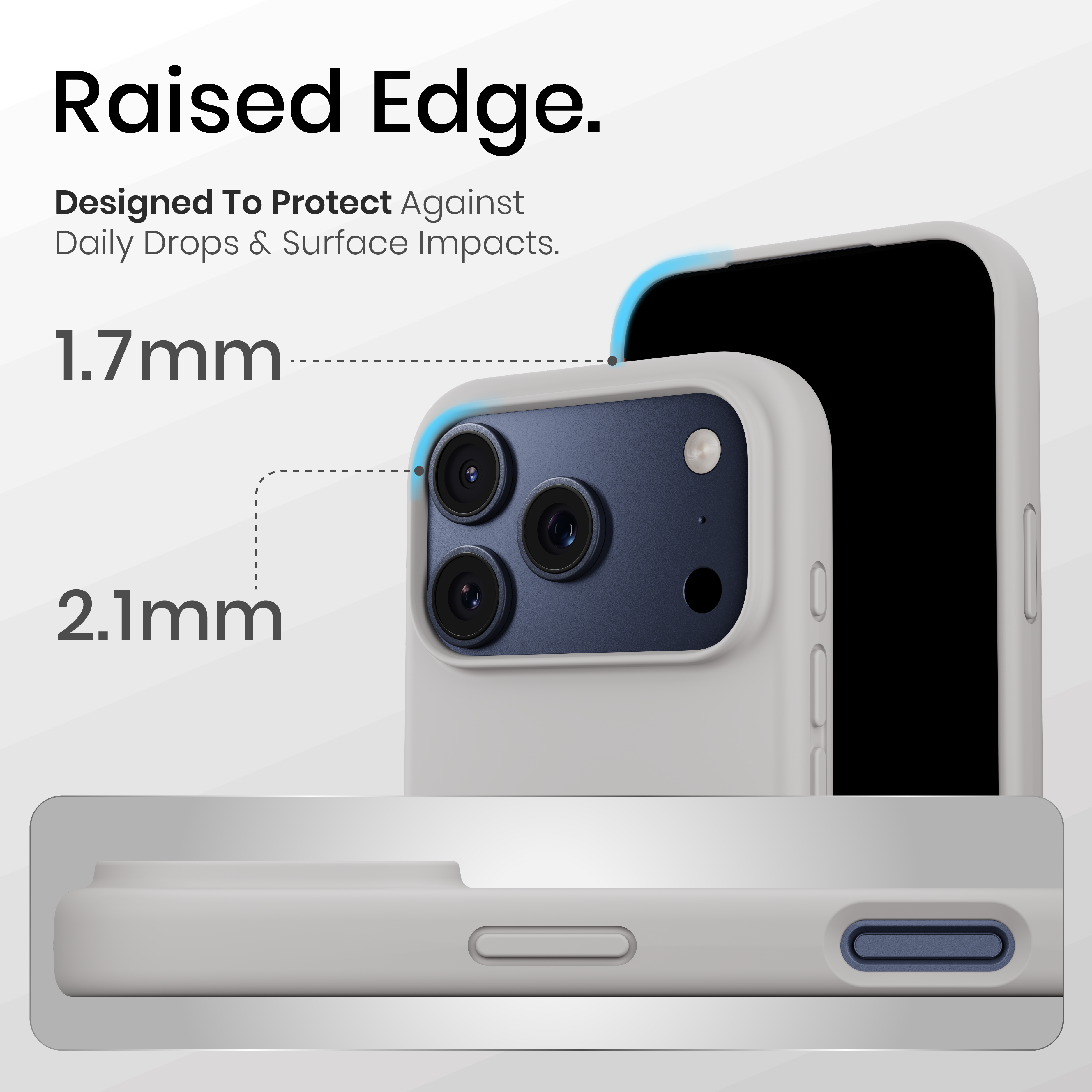 Silicone Snap Fit Case Cover For iPhone 17 Pro Max