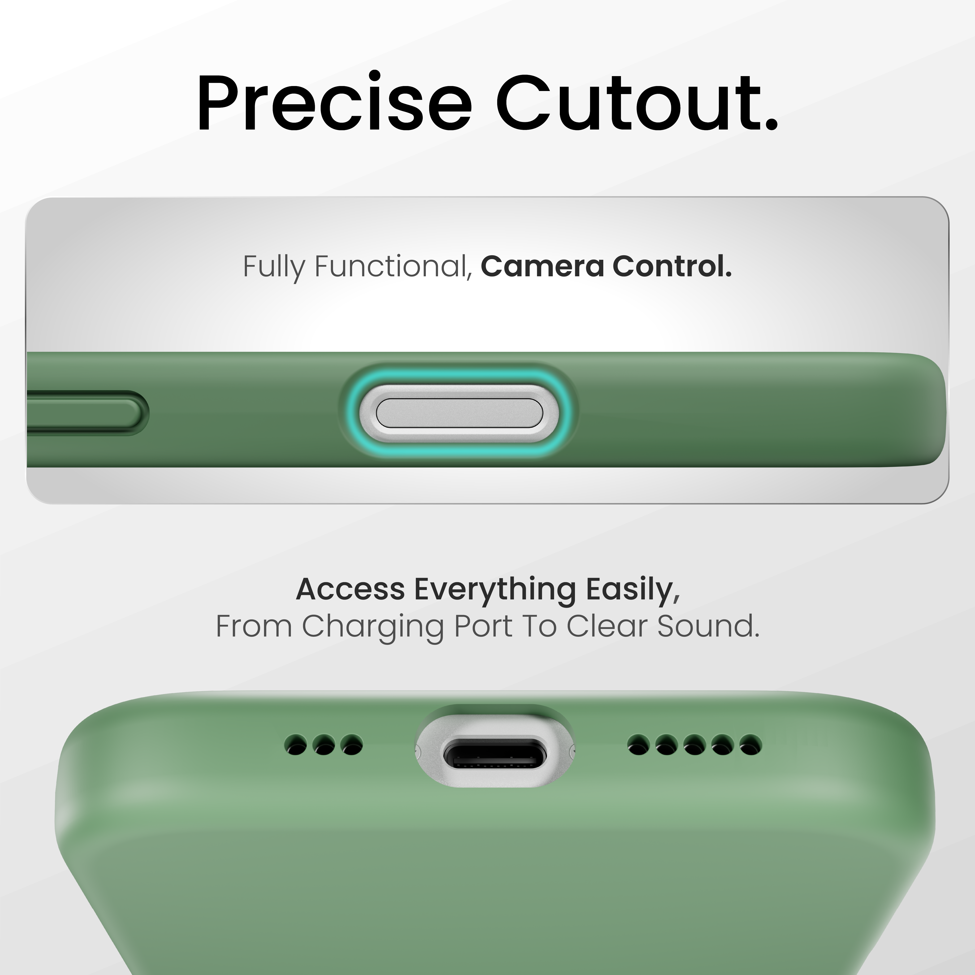 Silicone Snap Fit Case Cover For iPhone 17