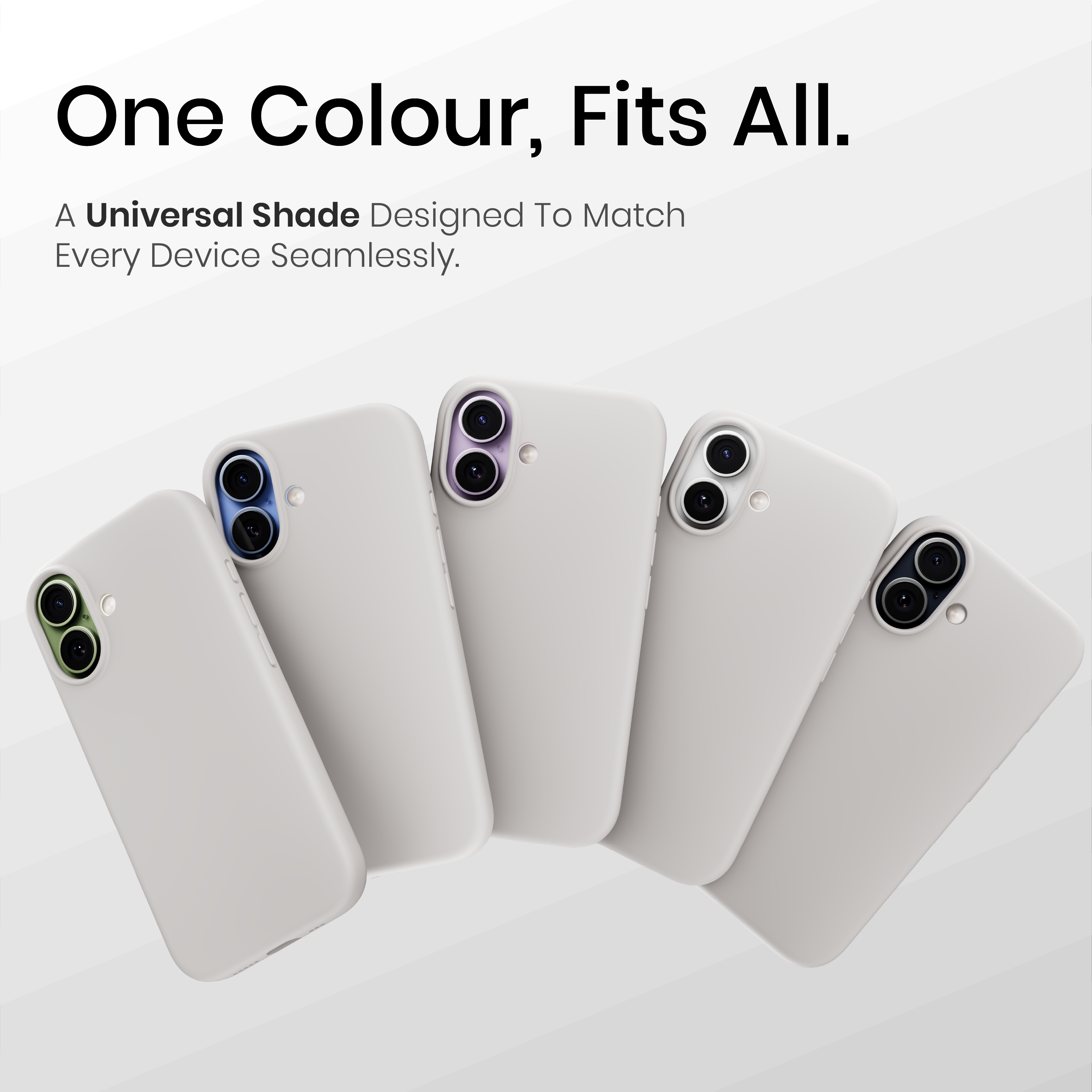 Silicone Snap Fit Case Cover For iPhone 17