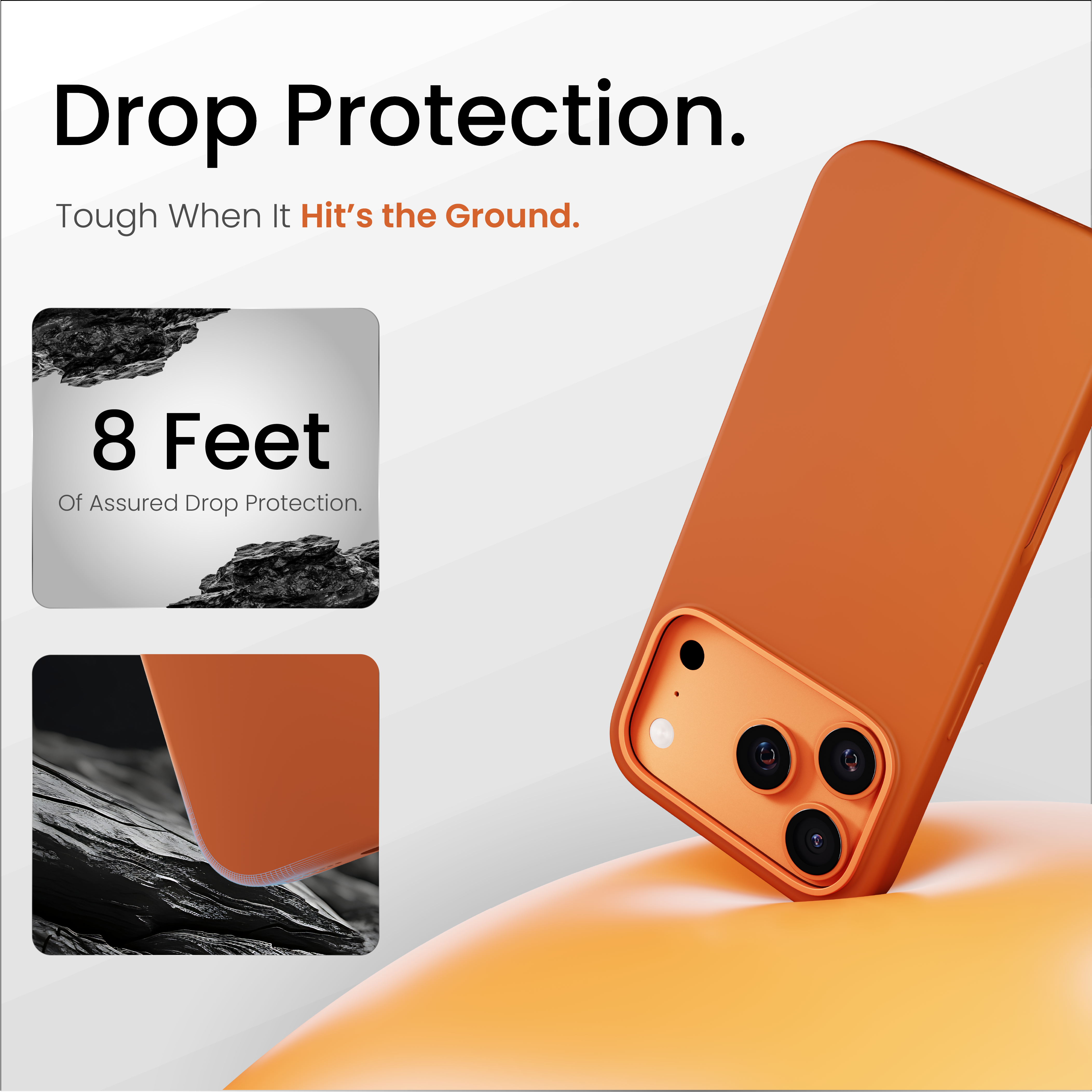 Silicone Snap Fit Case Cover For iPhone 17 Pro Max