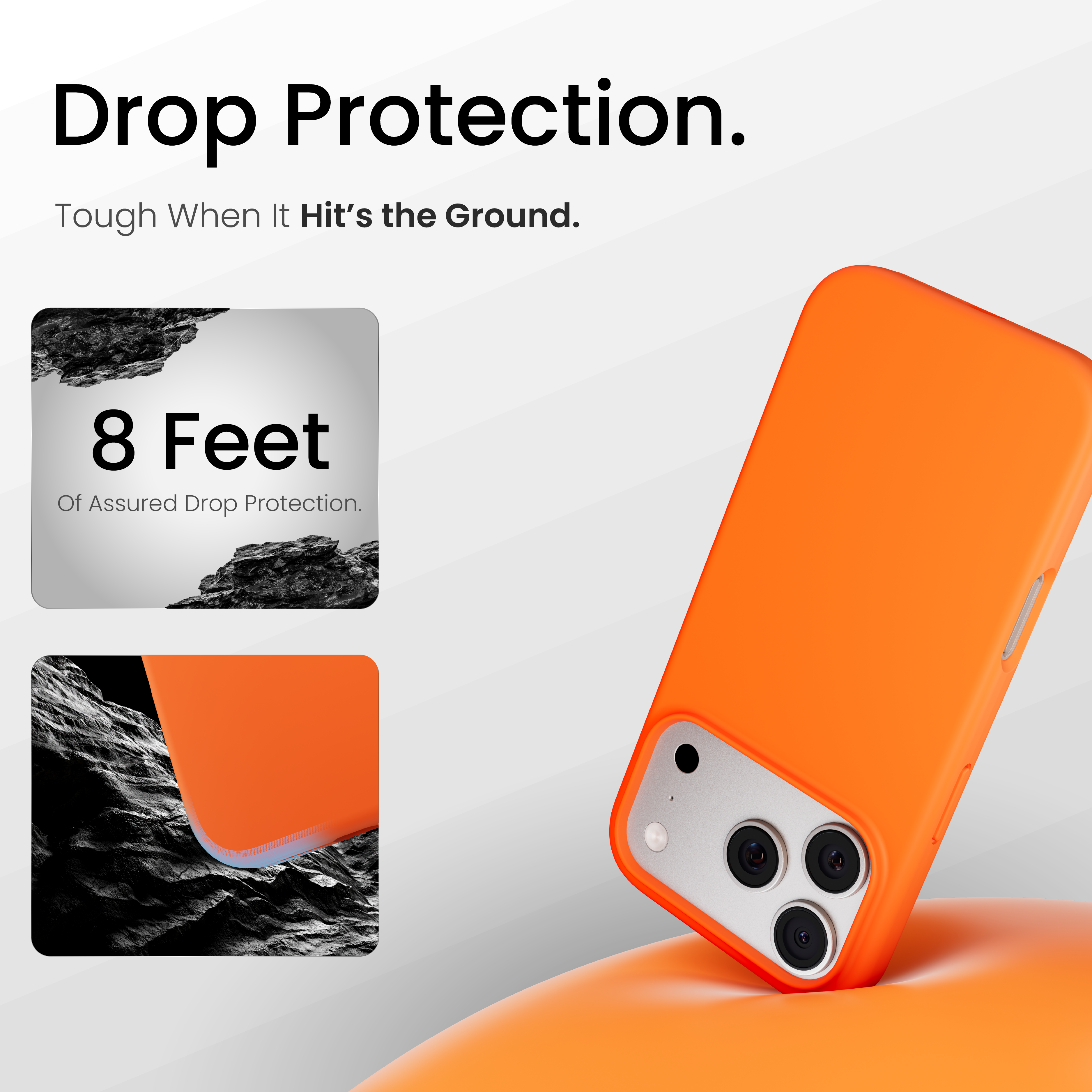 Silicone Snap Fit Case Cover For iPhone 17 Pro Max