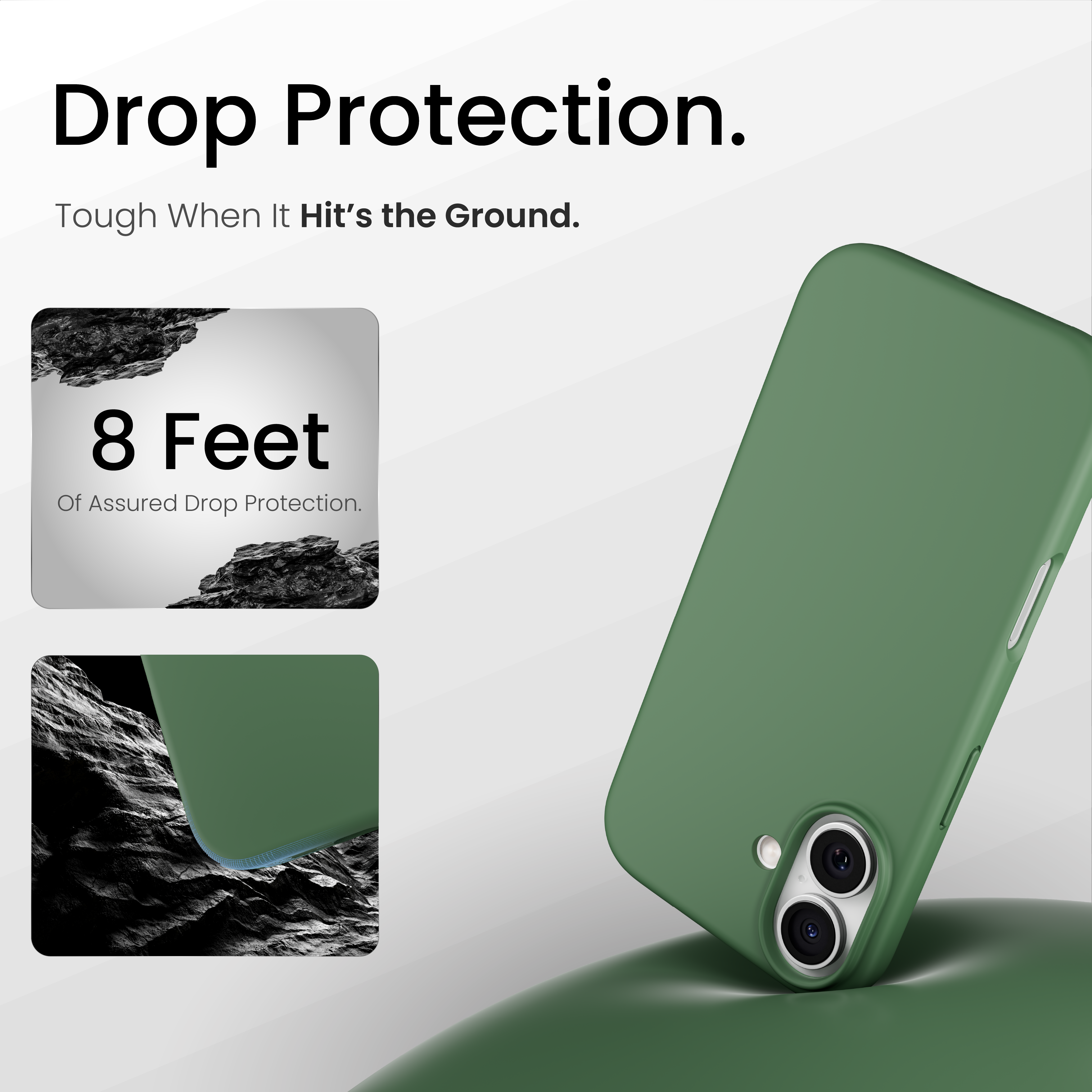 Silicone Snap Fit Case Cover For iPhone 17
