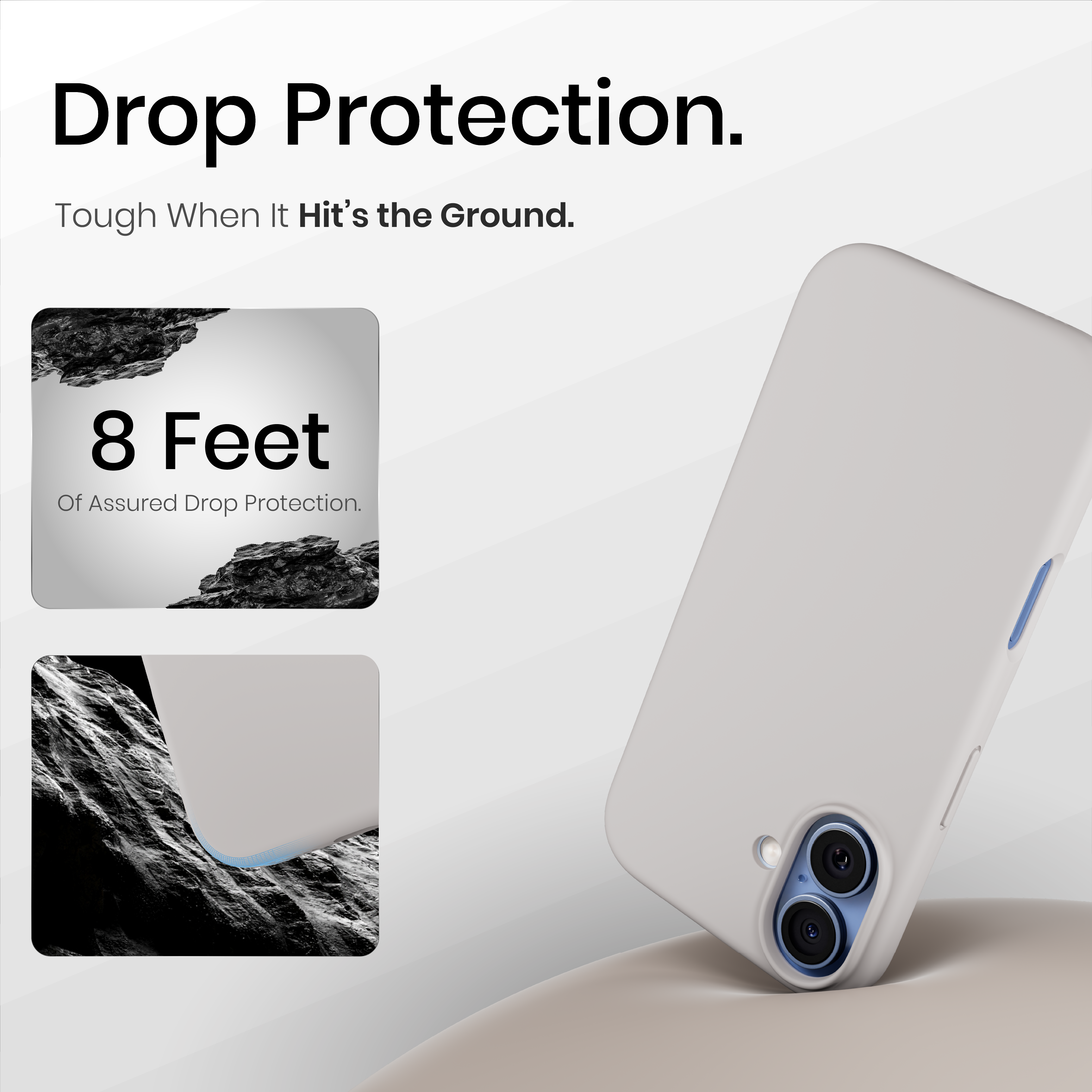 Silicone Snap Fit Case Cover For iPhone 17
