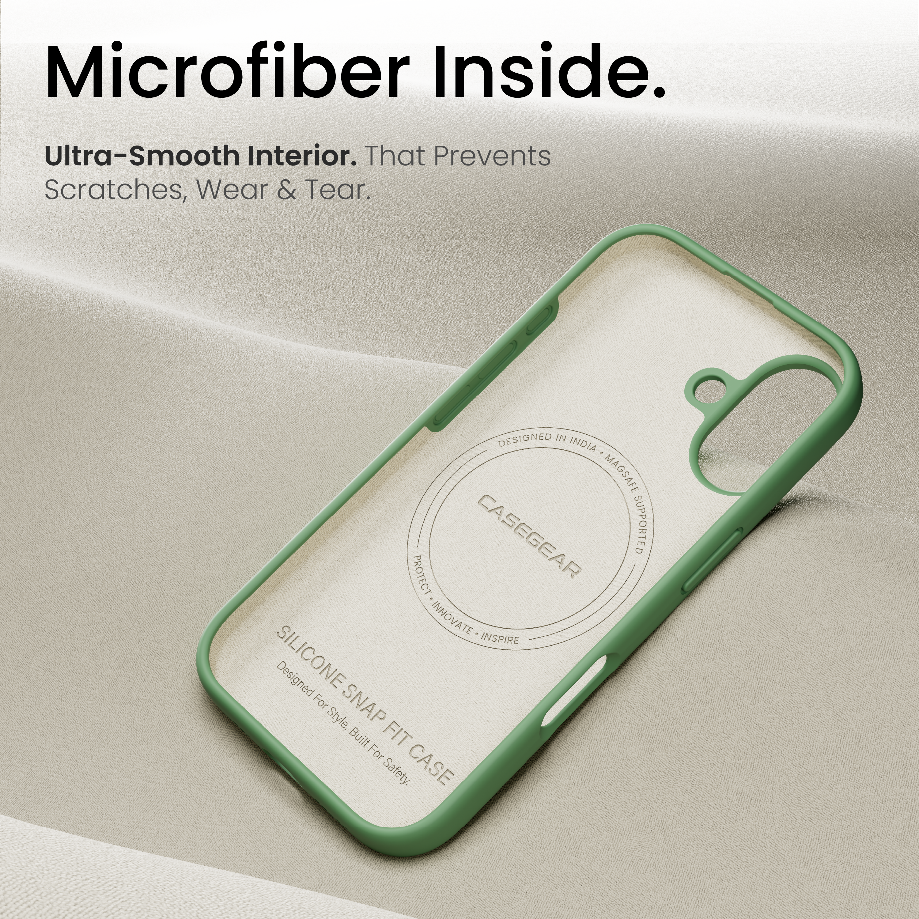 Silicone Snap Fit Case Cover For iPhone 17