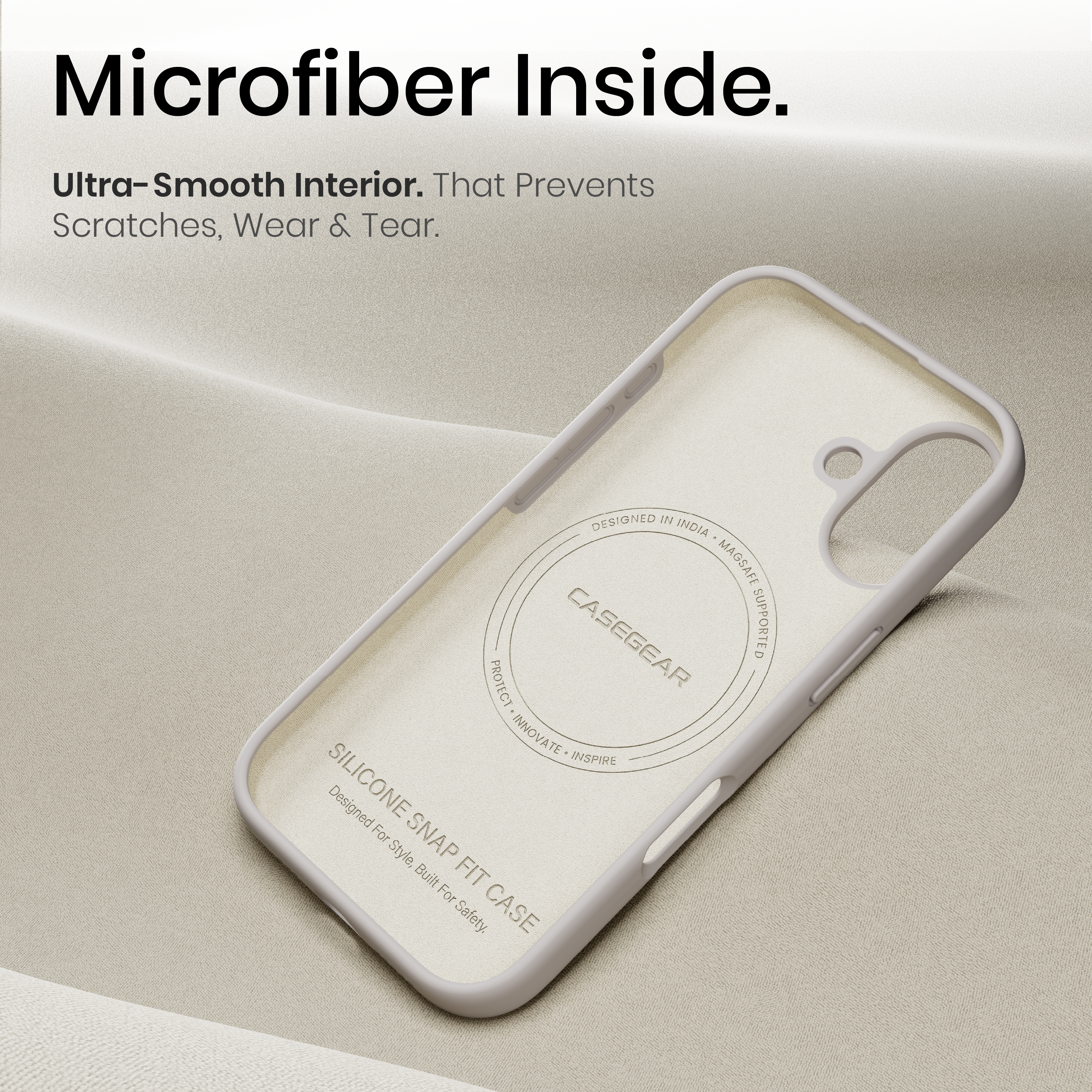 Silicone Snap Fit Case Cover For iPhone 17