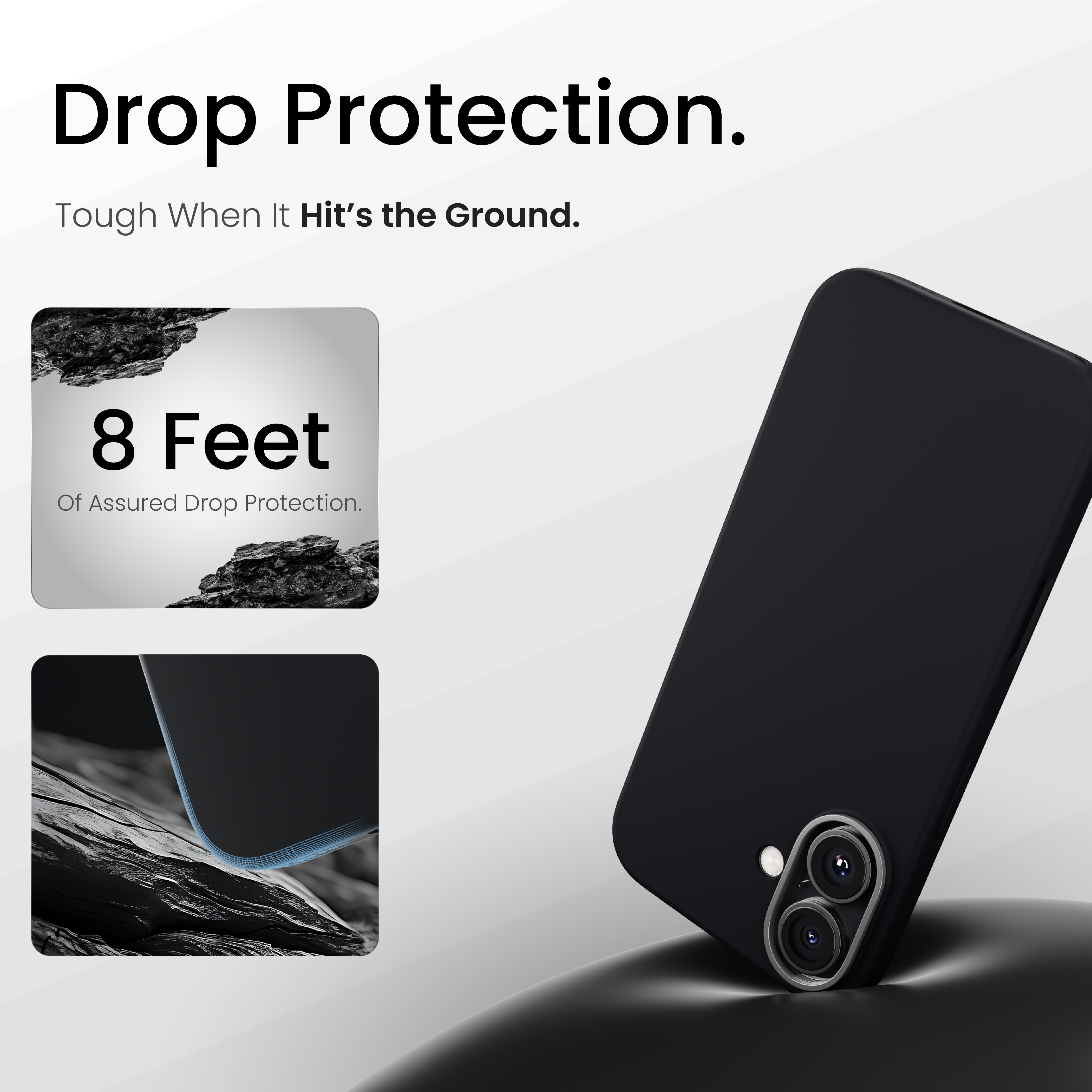 Silicone Snap Fit Case Cover For iPhone 17