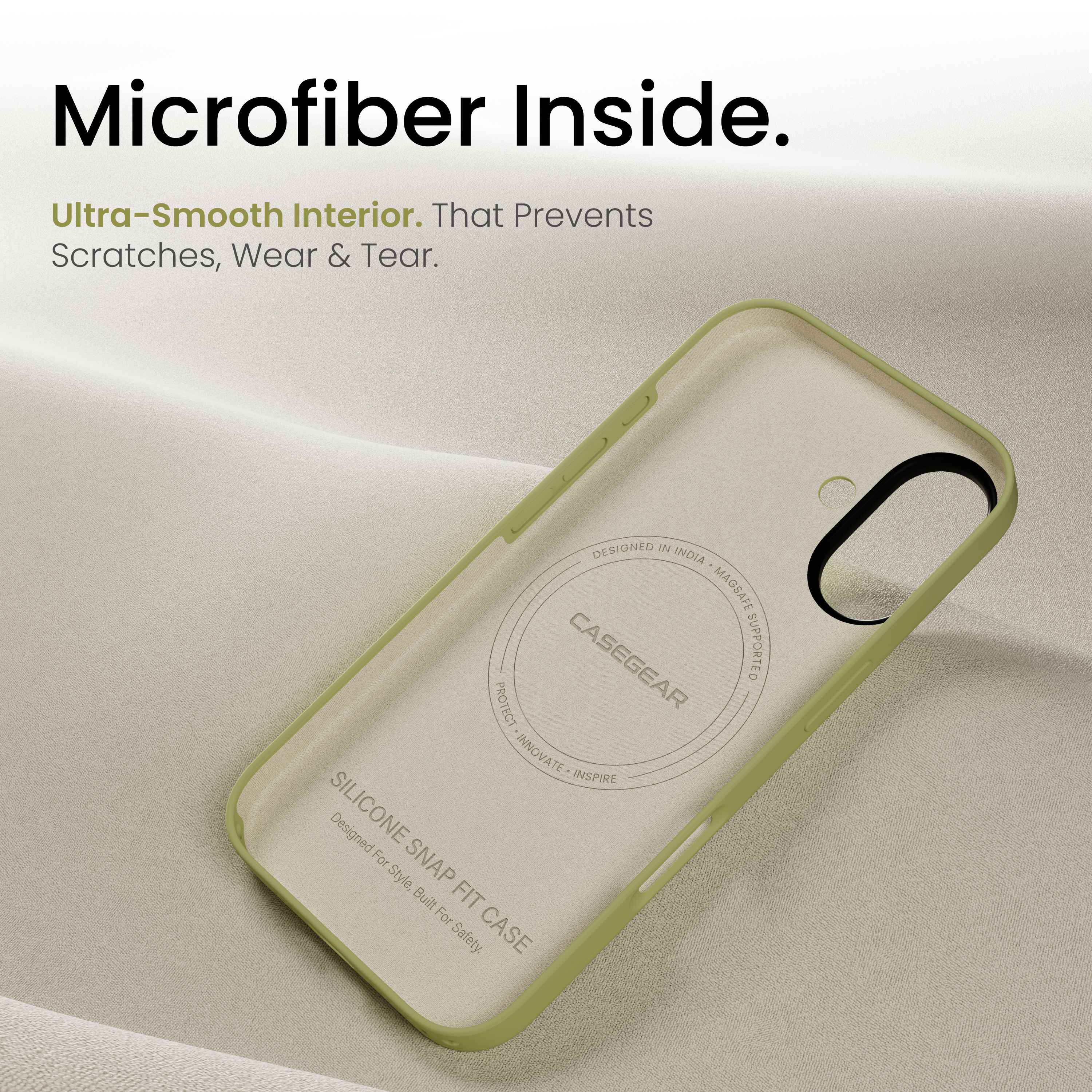 Silicone Snap Fit Case Cover For iPhone 17