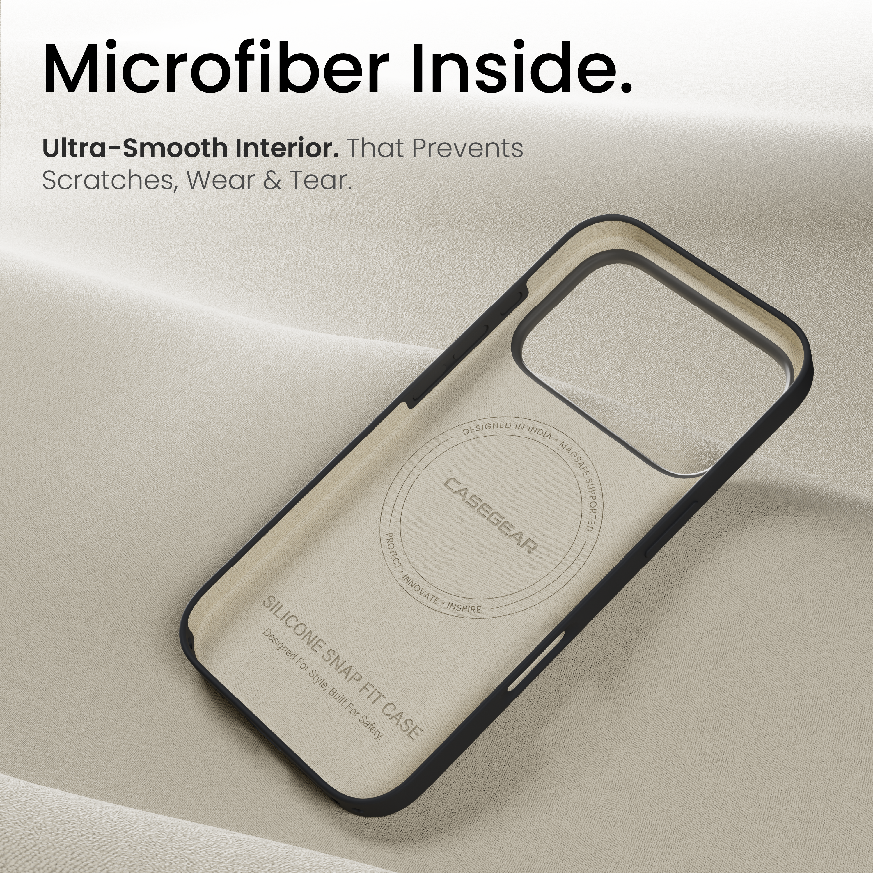 Silicone Snap Fit Case Cover For iPhone 17 Pro Max