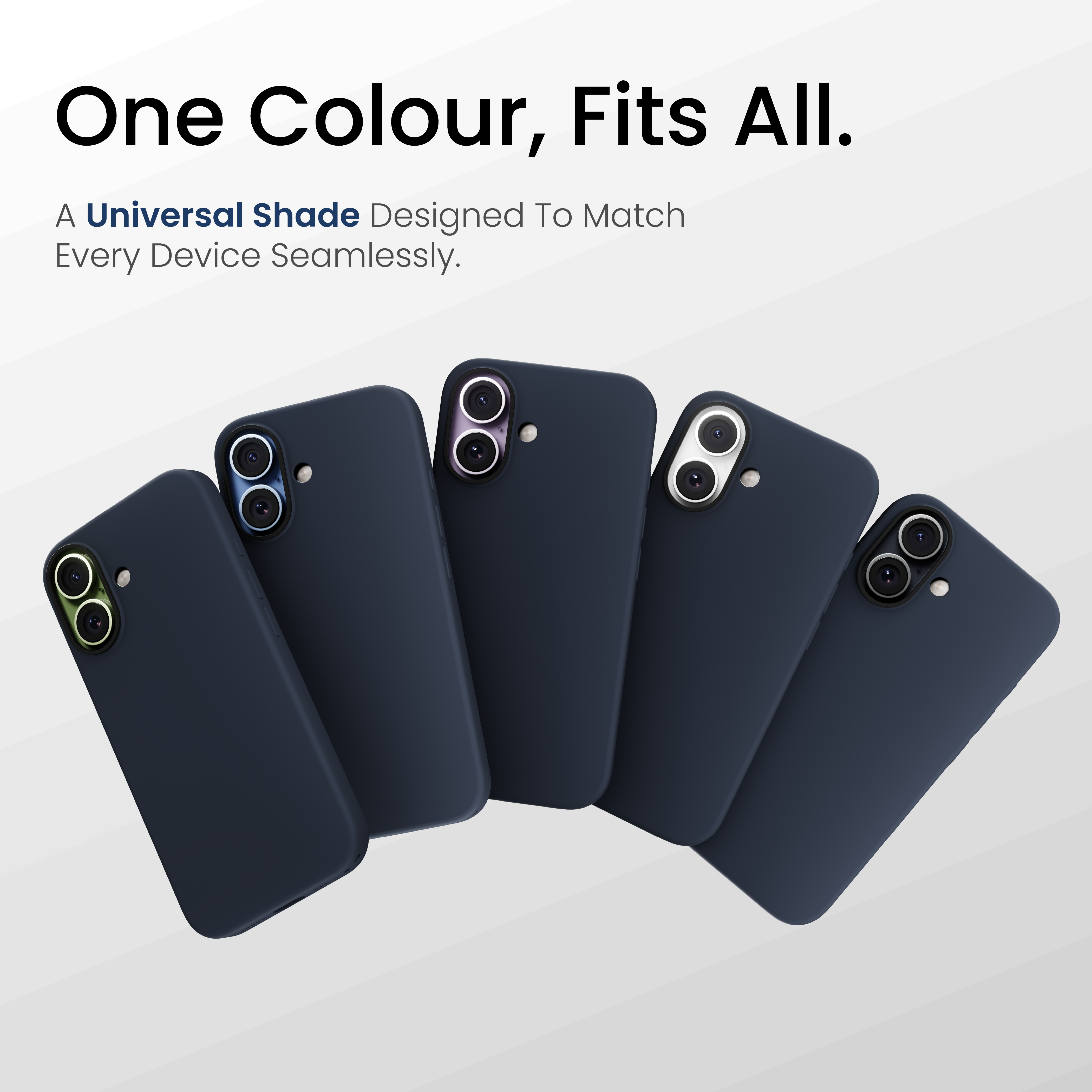 Silicone Snap Fit Case Cover For iPhone 17