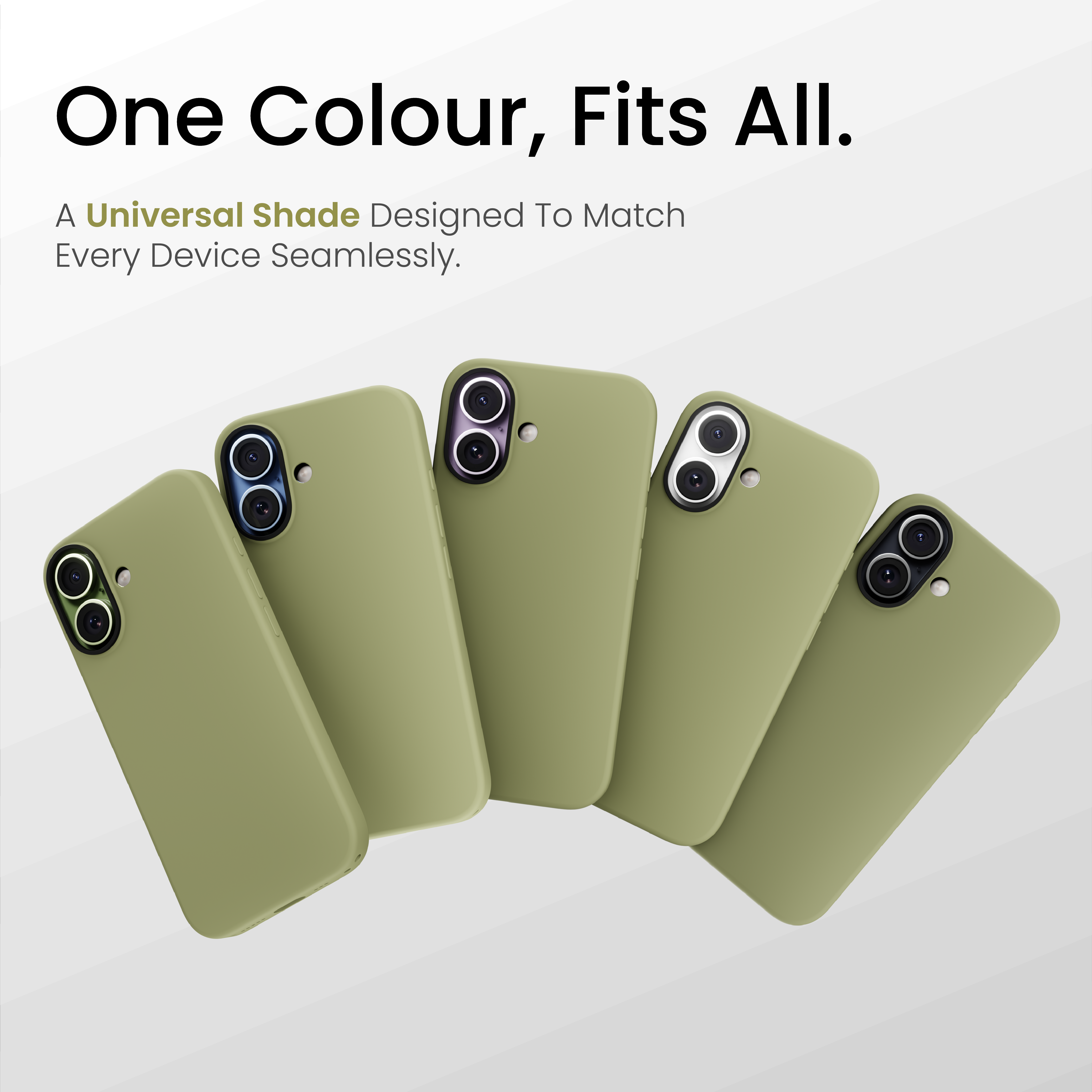 Silicone Snap Fit Case Cover For iPhone 17