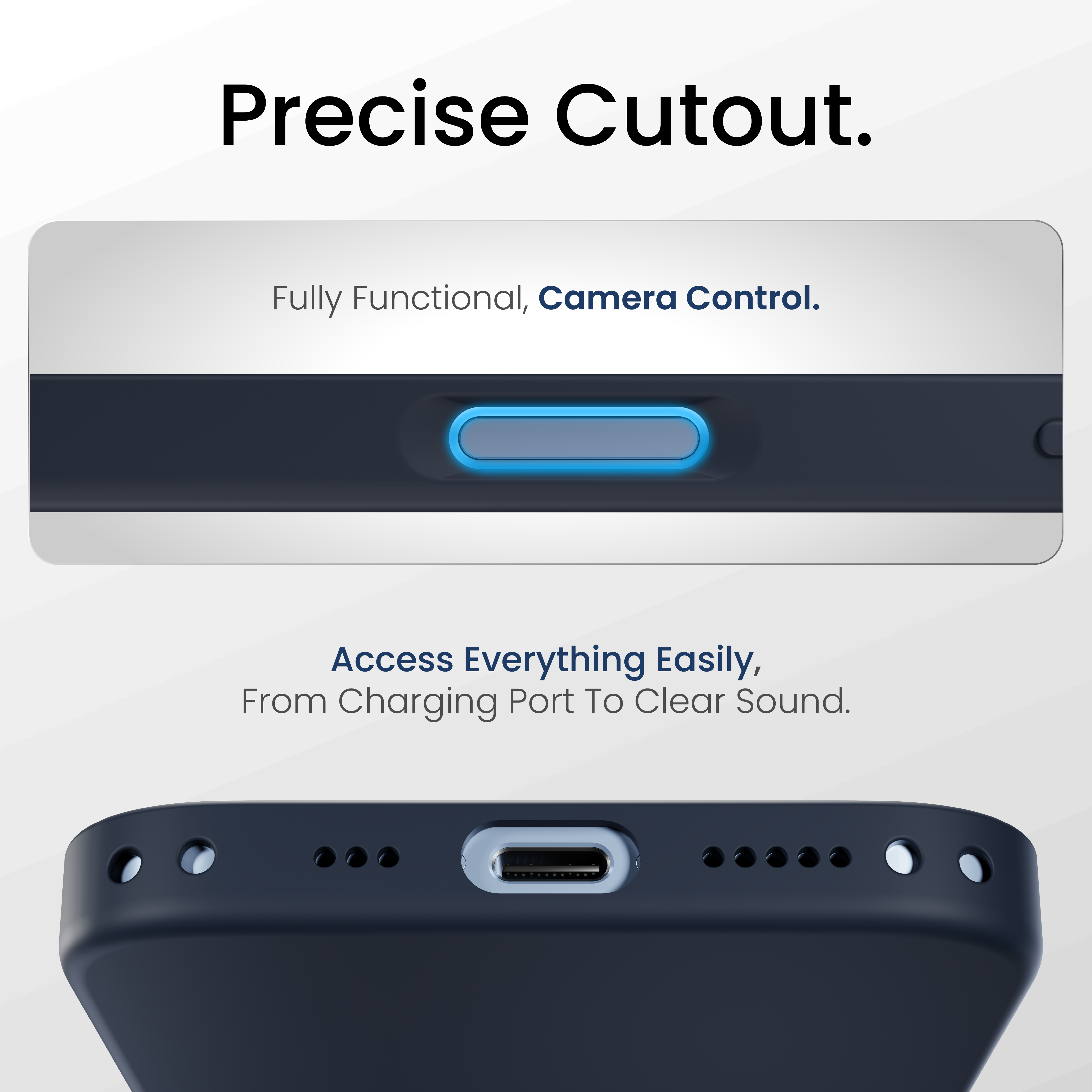 Silicone Snap Fit Case Cover For iPhone 17