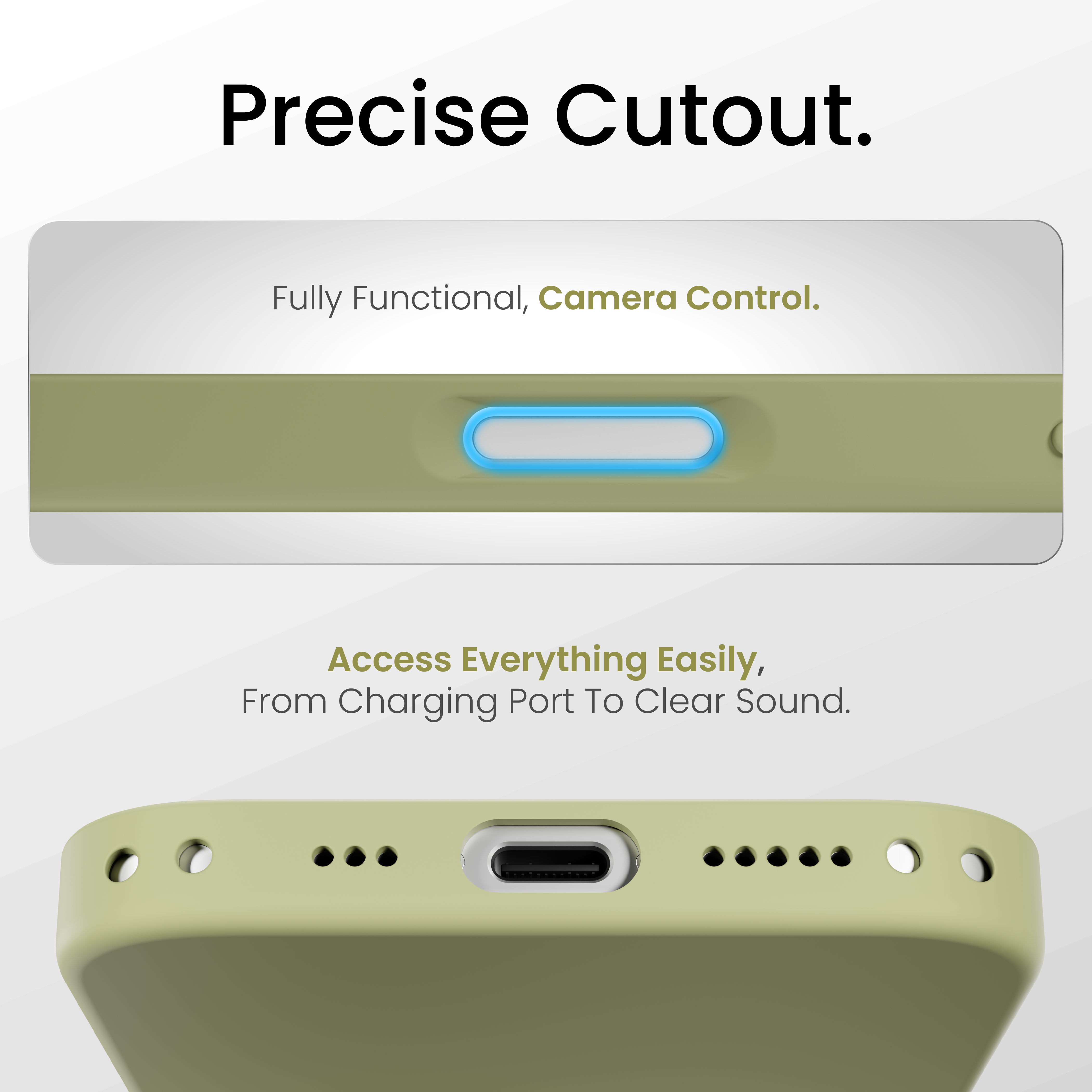 Silicone Snap Fit Case Cover For iPhone 17