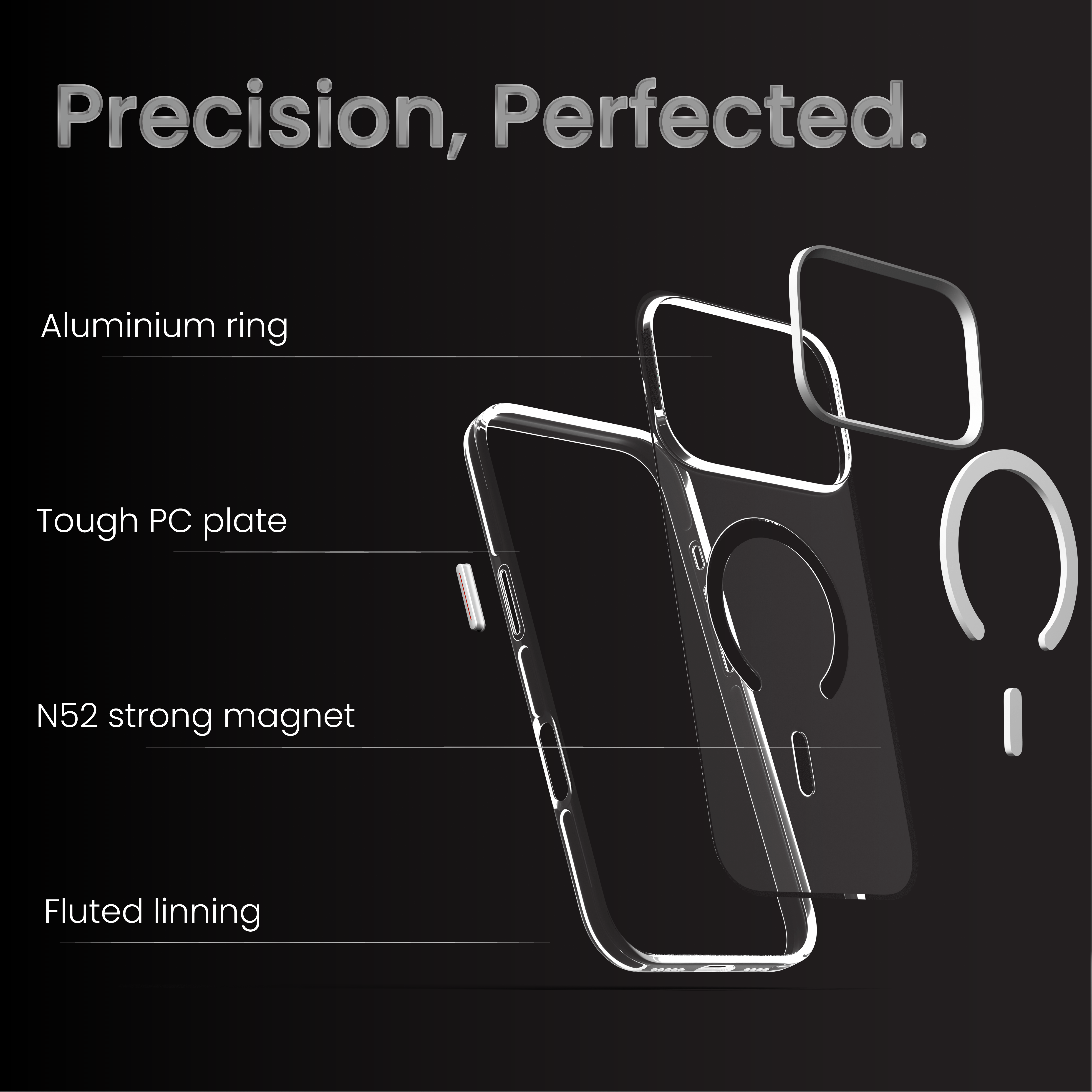 Super Crystal Case Cover For iPhone 17 Pro Max