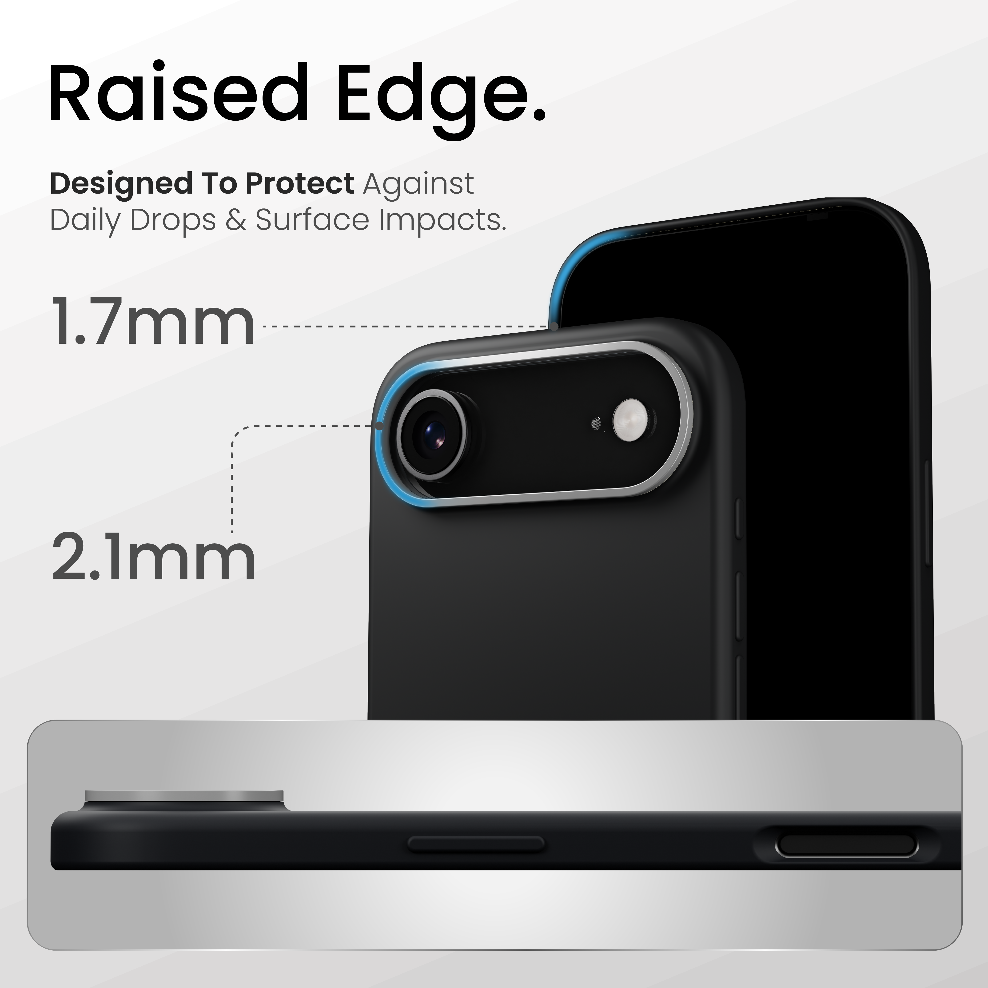 Silicone Snap Fit Case Cover For iPhone Air