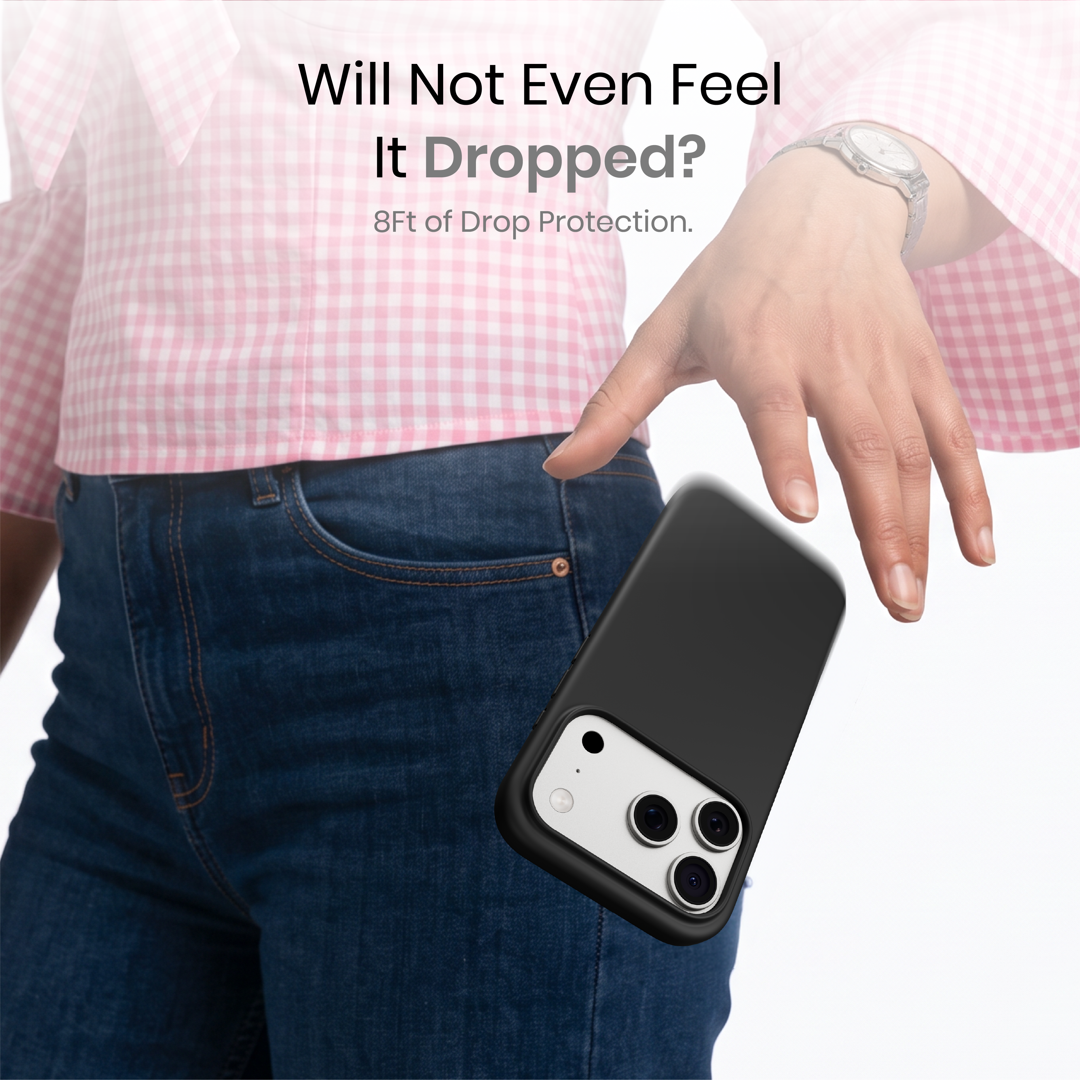 Silicone Snap Fit Case Cover For iPhone 18 Pro