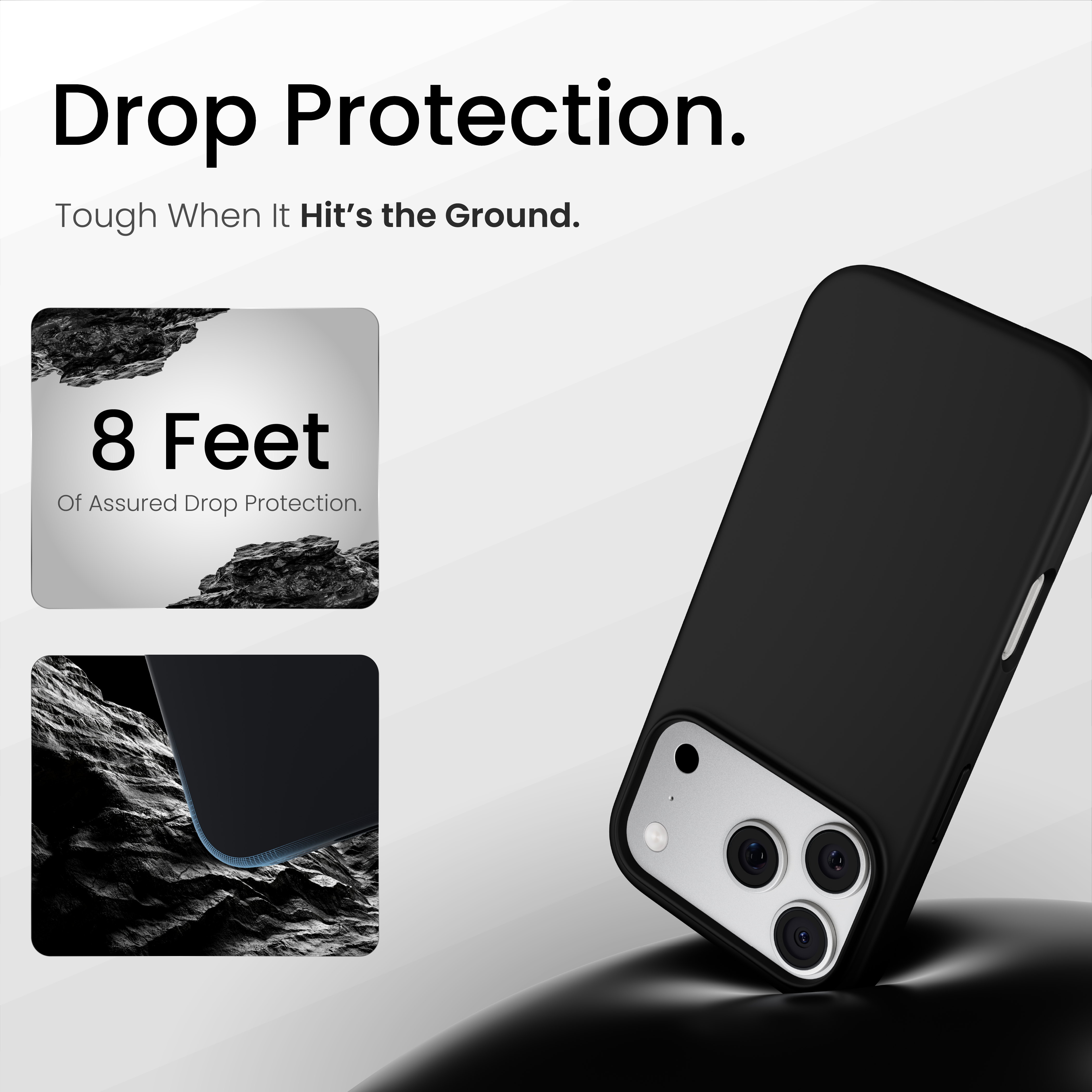 Silicone Snap Fit Case Cover For iPhone 17 Pro Max