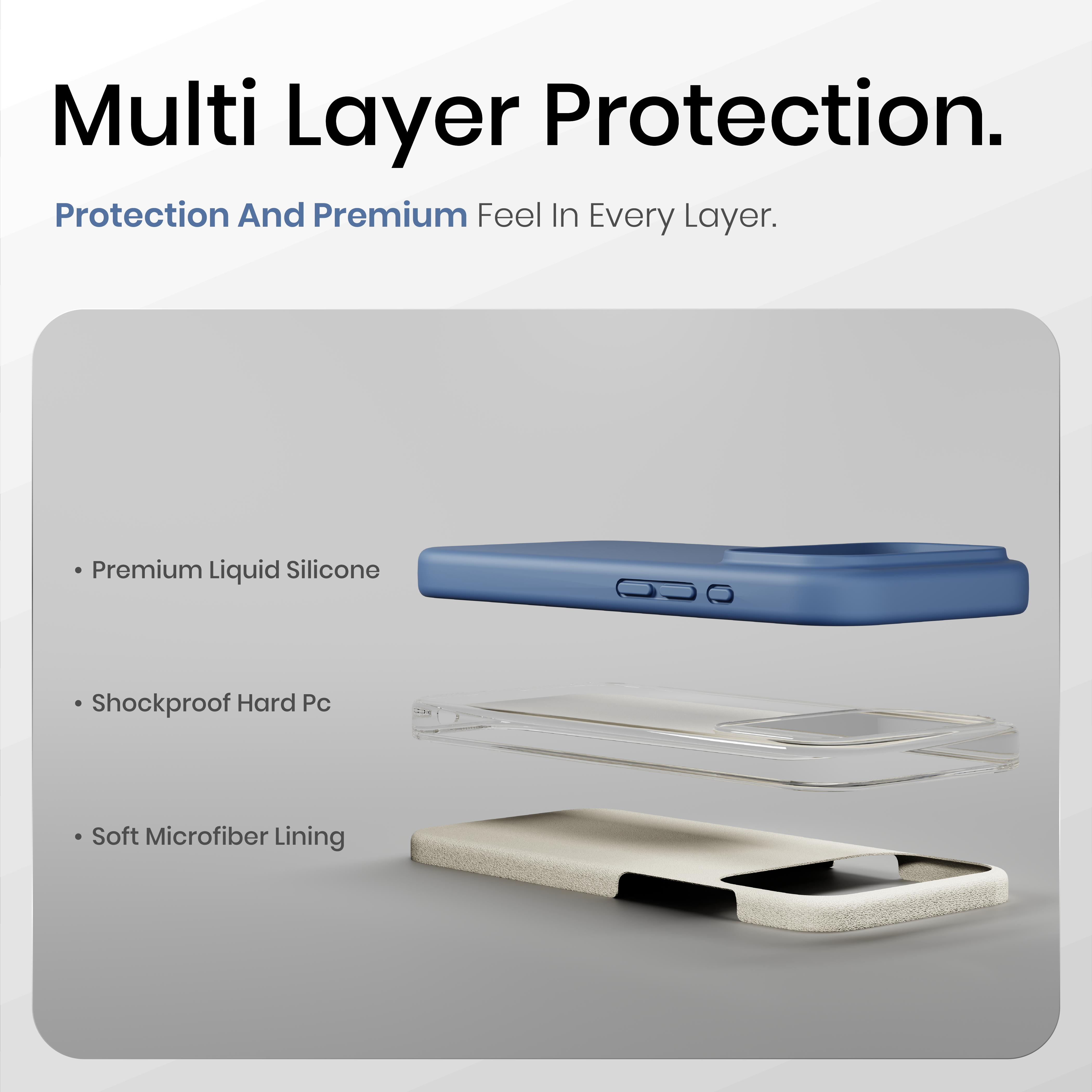 Silicone Snap Fit Case Cover For iPhone 17 Pro Max
