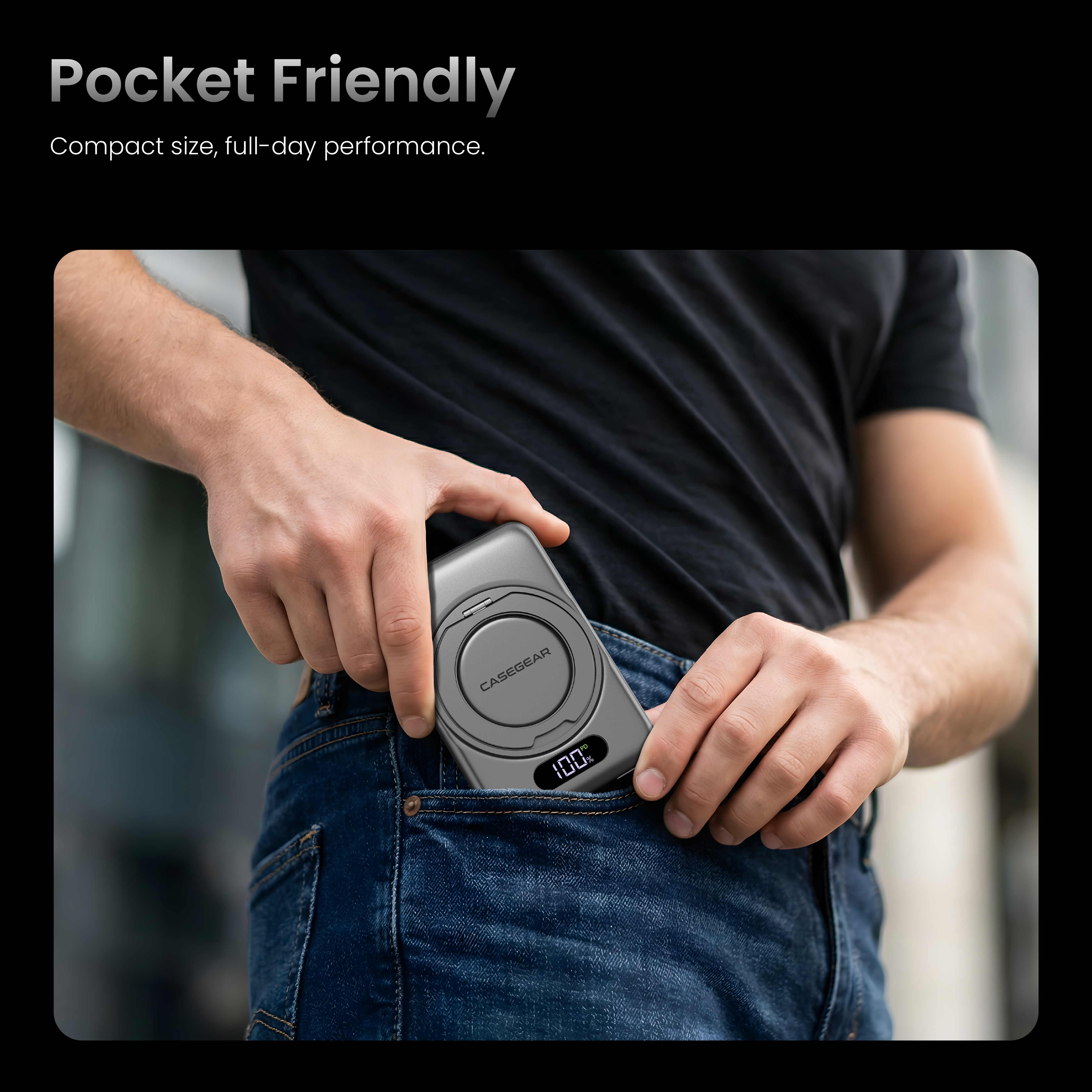 ACE 10000 mAh MagSafe Compatible Aluminium Powerbank For All Day Charging