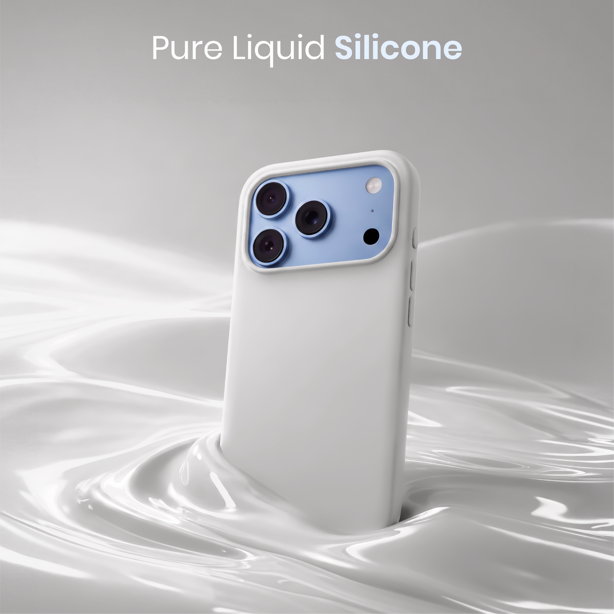 Silicone Snap Fit Case Cover For iPhone 18 Pro